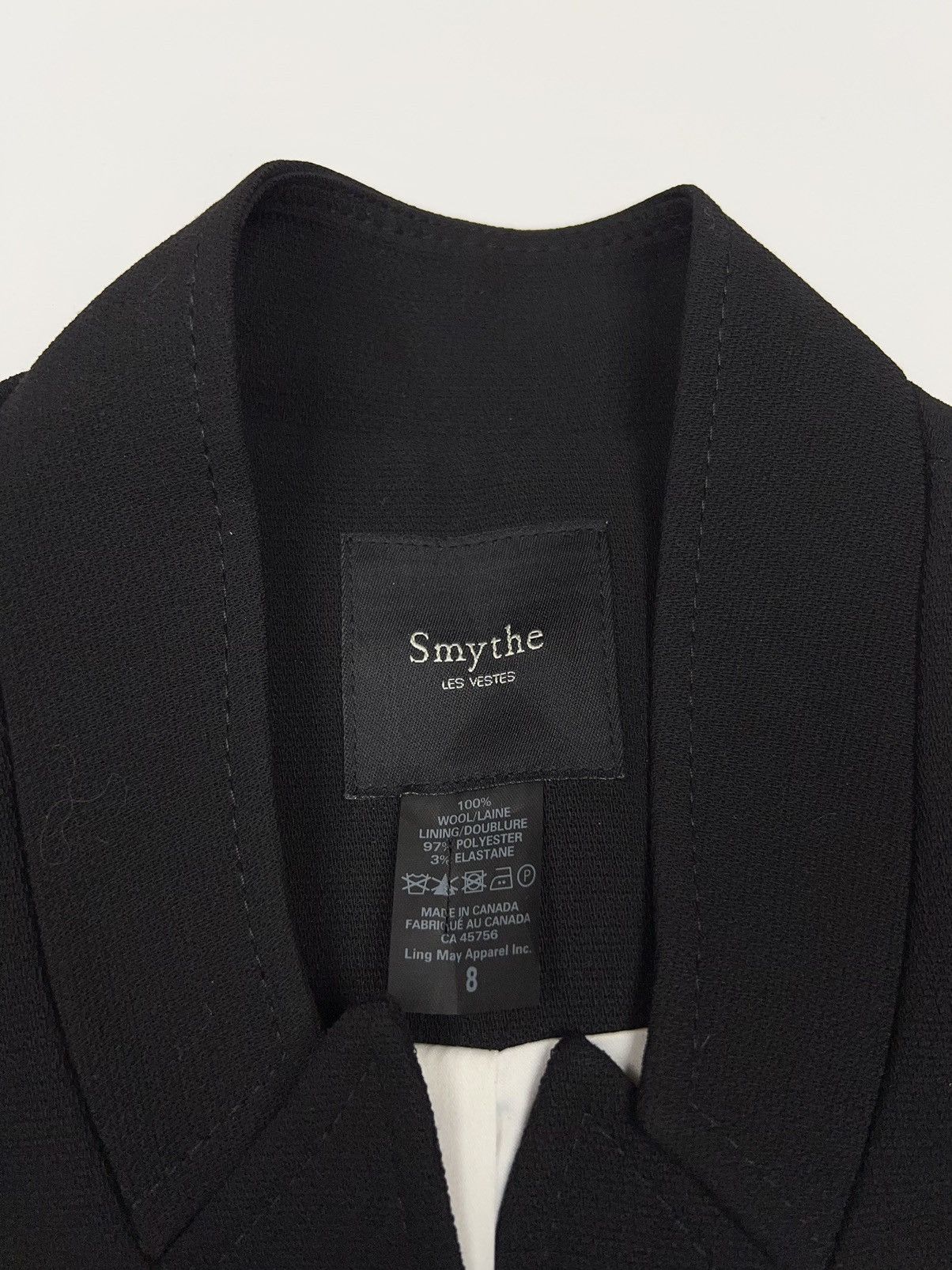 SMYTHE Smythe Crop Blazer Wool Women’s Jacket Canada Size M / US 6-8 / IT 42-44 - 10 Thumbnail