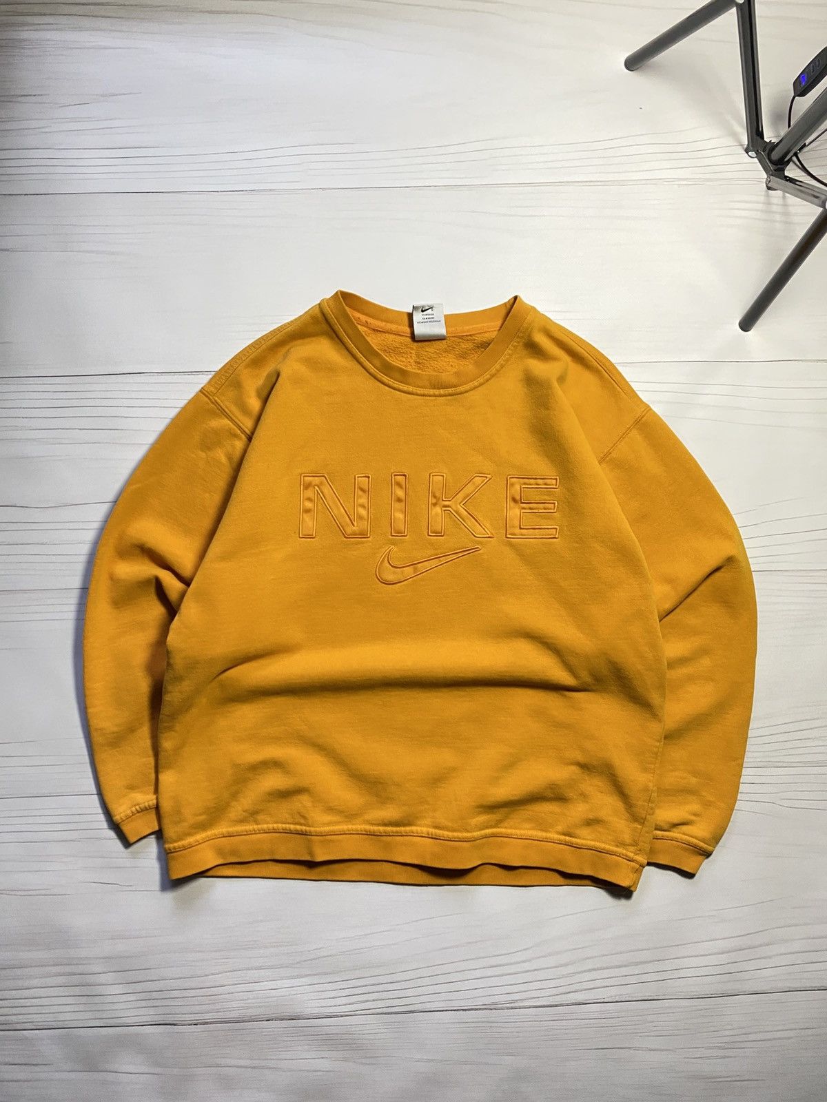 Nike Vibtage Nike Big Logo box fit oversize faded y2k sweatshirt Size US M / EU 48-50 / 2 - 1 Thumbnail