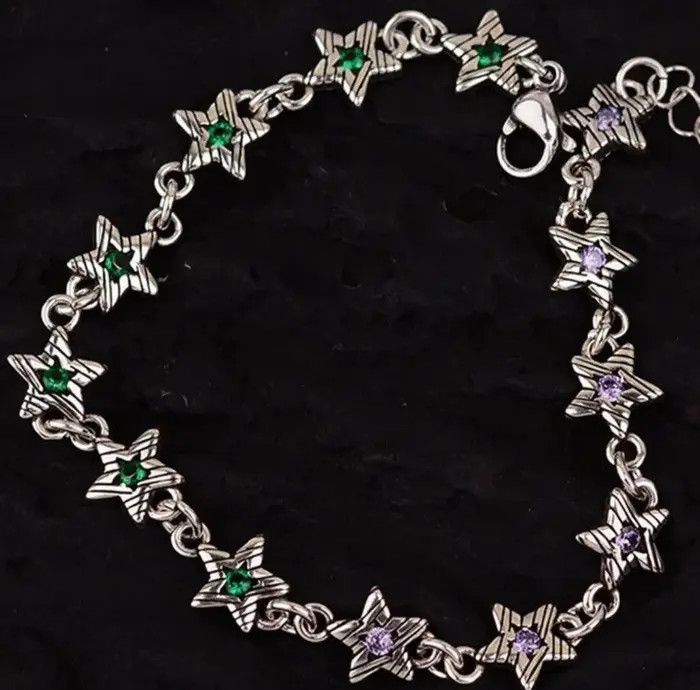 Jewelry Creative Handmade Stars Zircons Chain Bracelets Size ONE SIZE - 1 Thumbnail