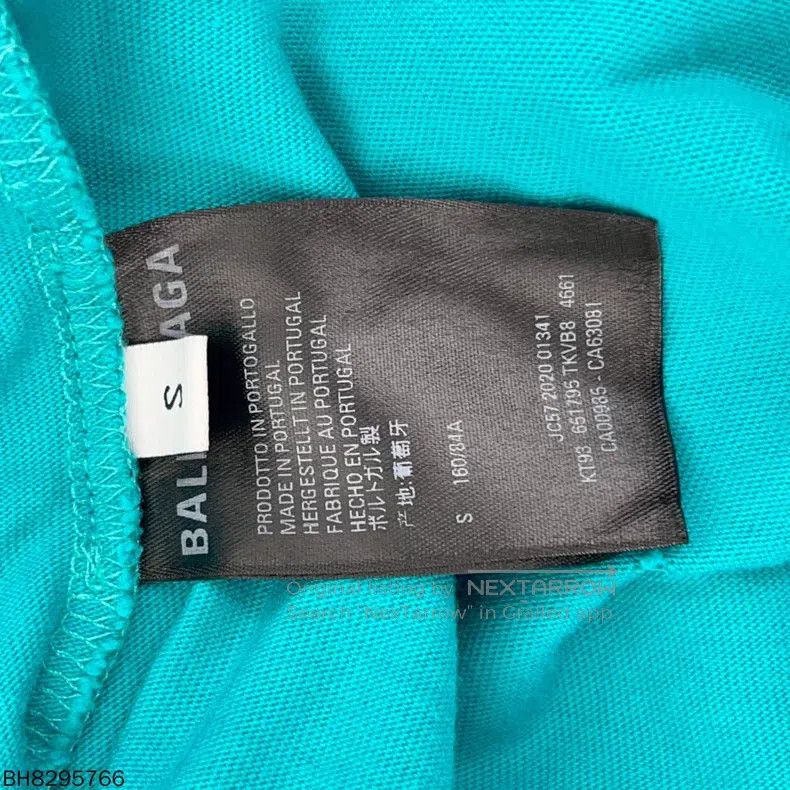 Balenciaga Balenciaga Letter print pattern distressed round neck shor Size US S / EU 44-46 / 1 - 3 Thumbnail