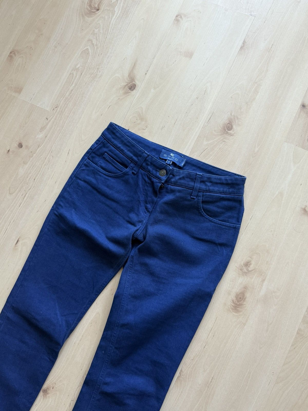 Etro Etro Milano bootcut vintage denim jeans deep blue Size 27" / US 4 / IT 40 - 3 Thumbnail