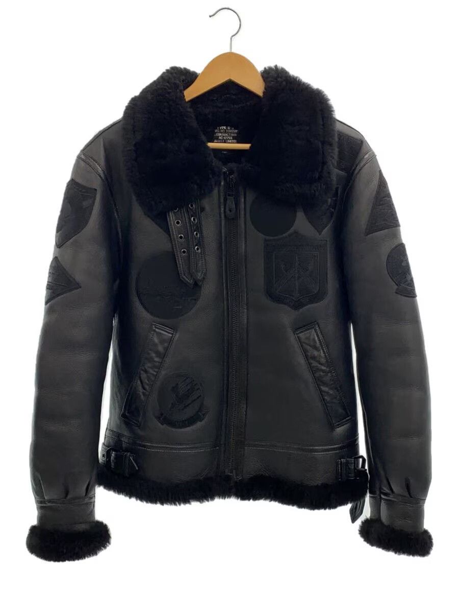 Avirex Avirex Sheepskin Flight Jacket Black Size US XXS / EU 40 - 1 Thumbnail