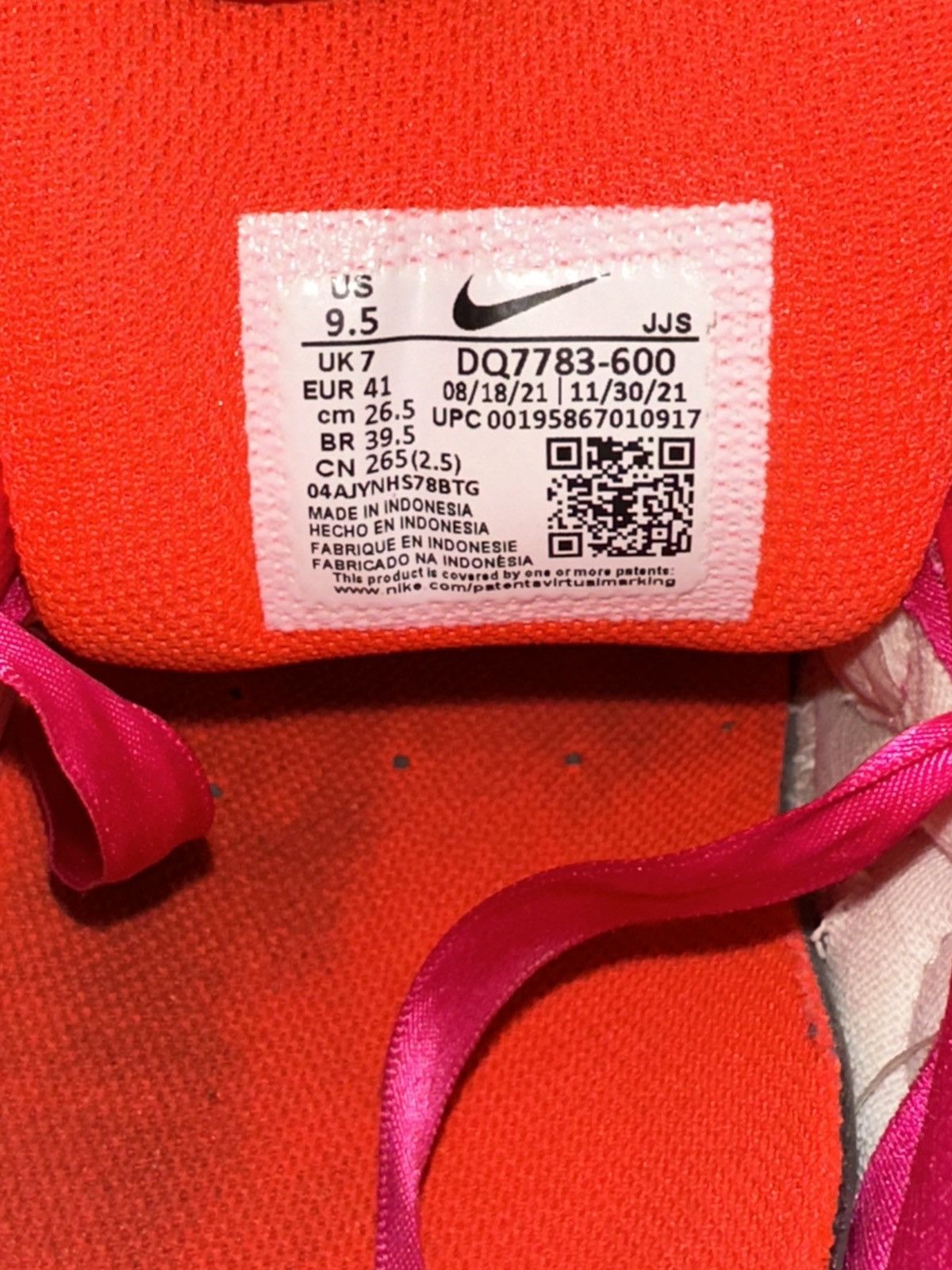 Nike Nike Air Max 90 'Valentine's Day' Pink Prime DQ7783-600 WMN Size US 9.5 / IT 39.5 - 6 Thumbnail