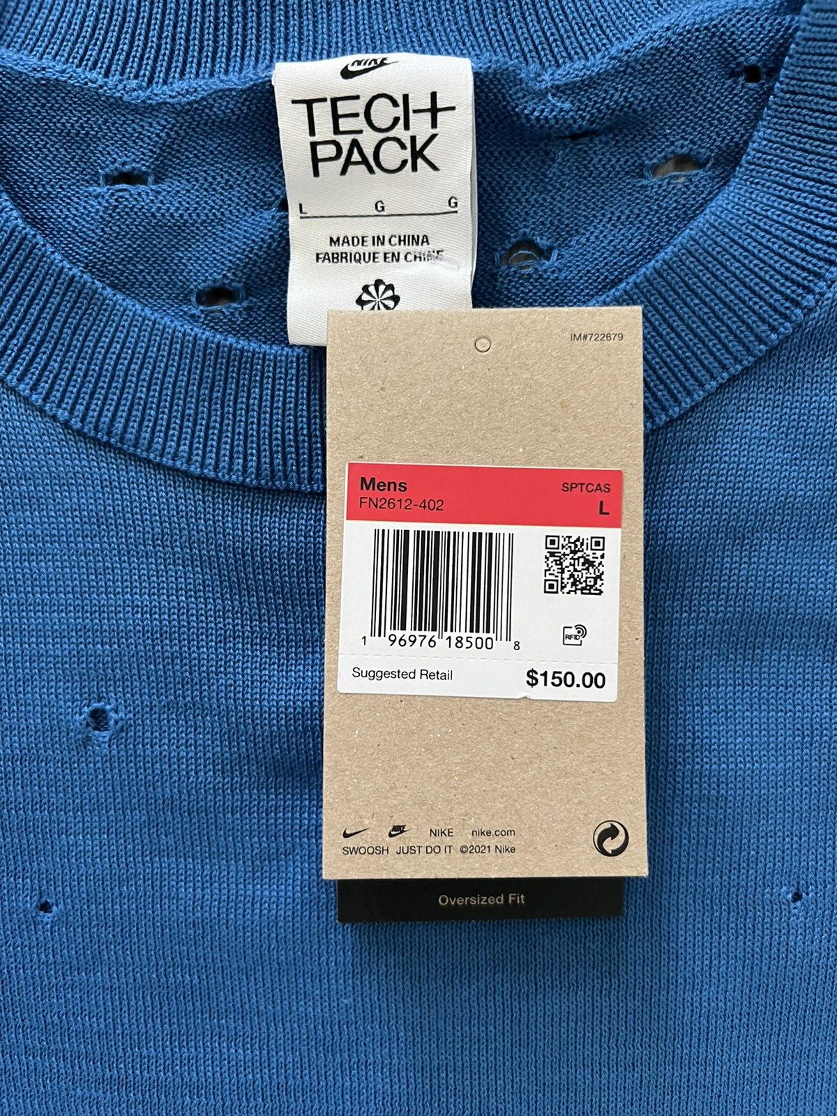Nike Nike Sportswear Tech Pack Men Long-Sleeve Sweater Blue Size US L / EU 52-54 / 3 - 7 Thumbnail