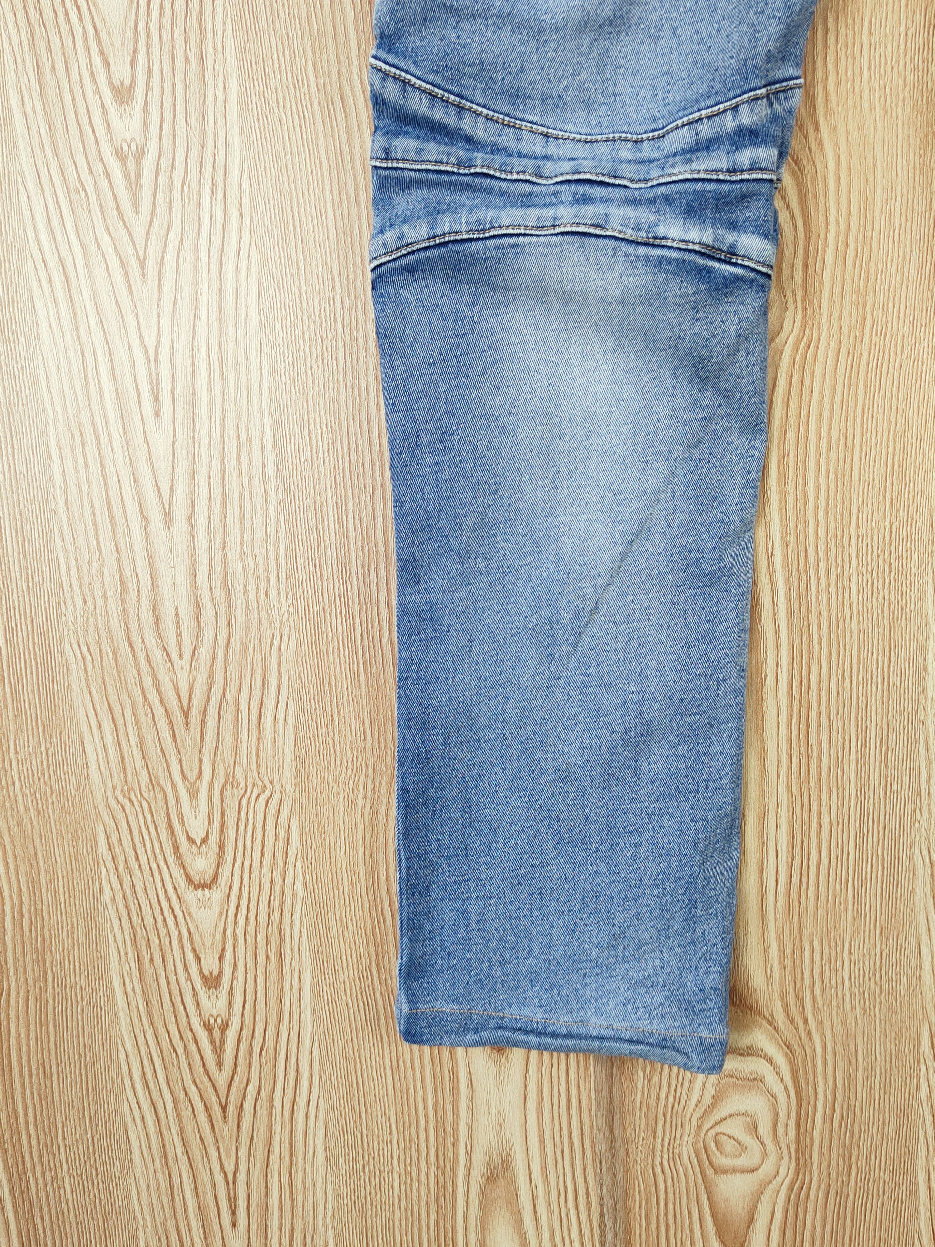 In The Attic In the attic Distressed Ripped bikers denim Jeans #W491 Size 33" - 10 Thumbnail