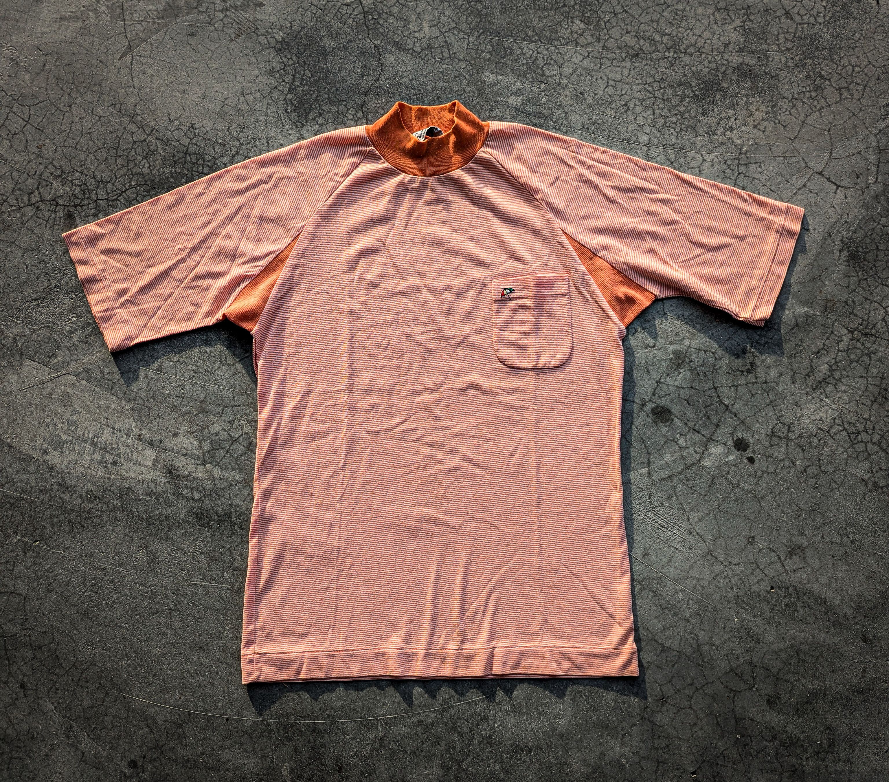 Vintage Vintage 80's Arnold Palmer Turtle Neck Pocket Tshirt Size US L / EU 52-54 / 3 - 1 Thumbnail