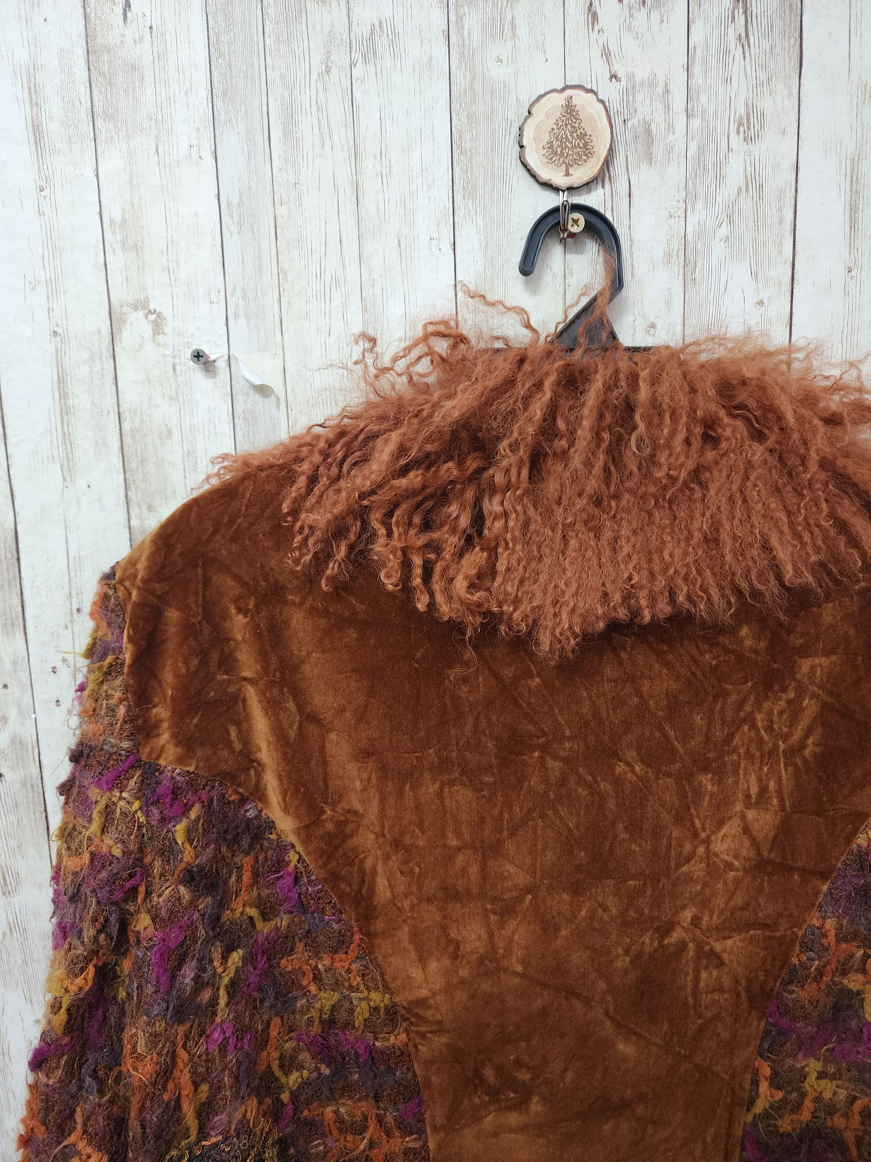 Vintage Creazioni Graziella Mohair Lana Faux Fur Button Up Jacket Size L / US 10 / IT 46 - 9 Thumbnail