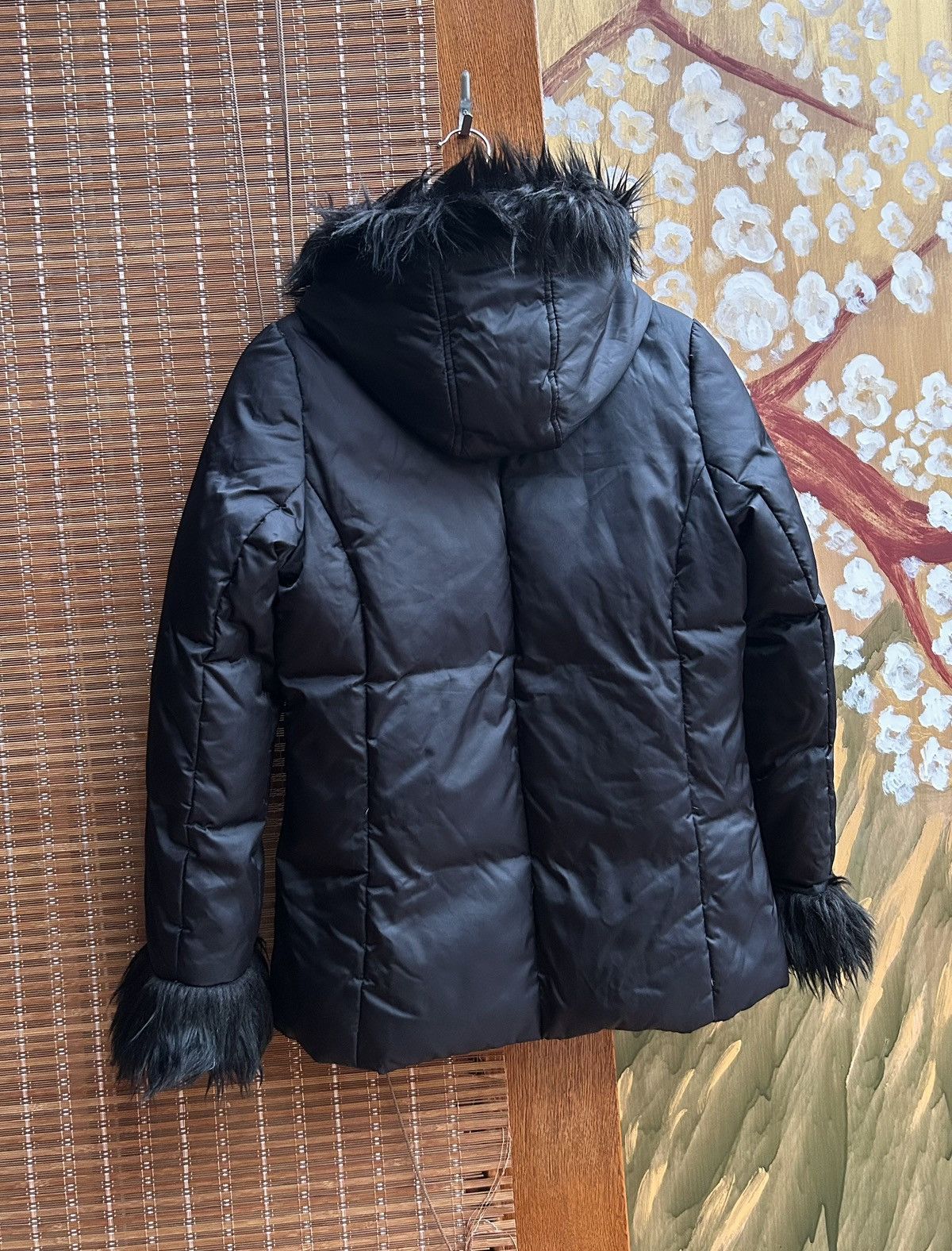 Vintage Yes Or No Faux Fur Trim Hooded Afghan Shaggy Coat Puffer Size S / US 4 / IT 40 - 2 Thumbnail