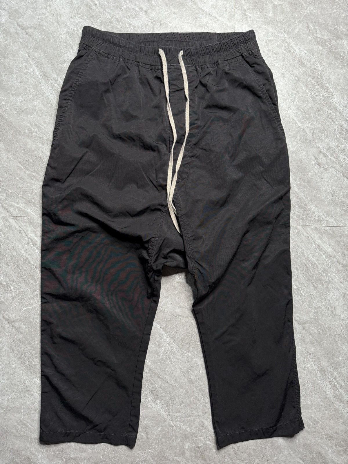Rick Owens Drkshdw Rick Owens DRKSDHW Cropped Cotton Nylon Blend Pants Size US 31 - 1 Thumbnail