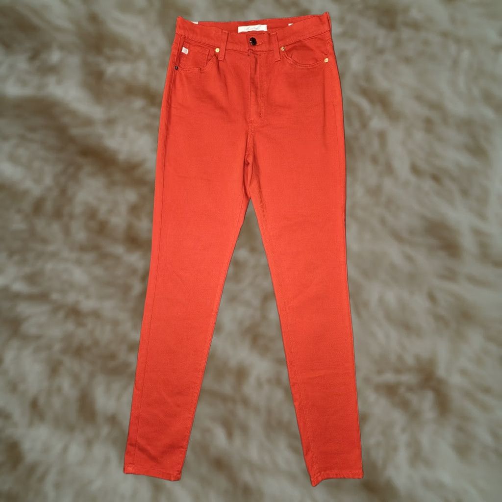 Vintage VINTAGE KanCan Premier Skinny Jeans City Red 28 Womens High Rise 29 Inseam 5-Pocket Logo Stretch Denim Size 28" / US 6 / IT 42 - 1 Thumbnail