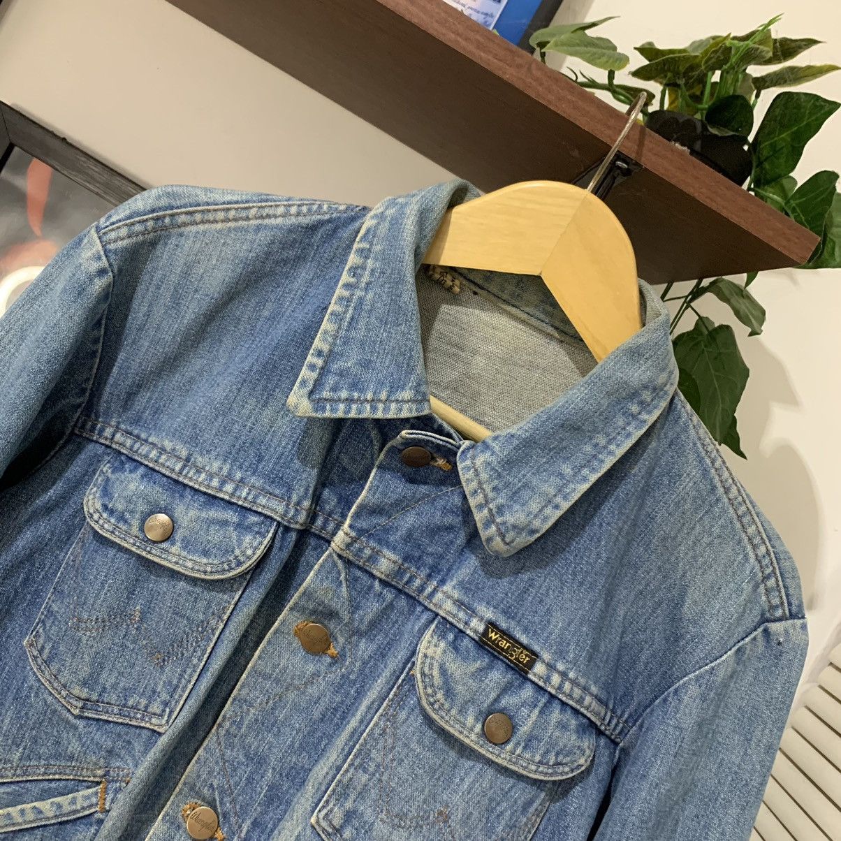 Vintage × Wrangler Vintage 60s 70s Wrangler Trucker Cowboy Denim Jacket Size US M / EU 48-50 / 2 - 3 Thumbnail