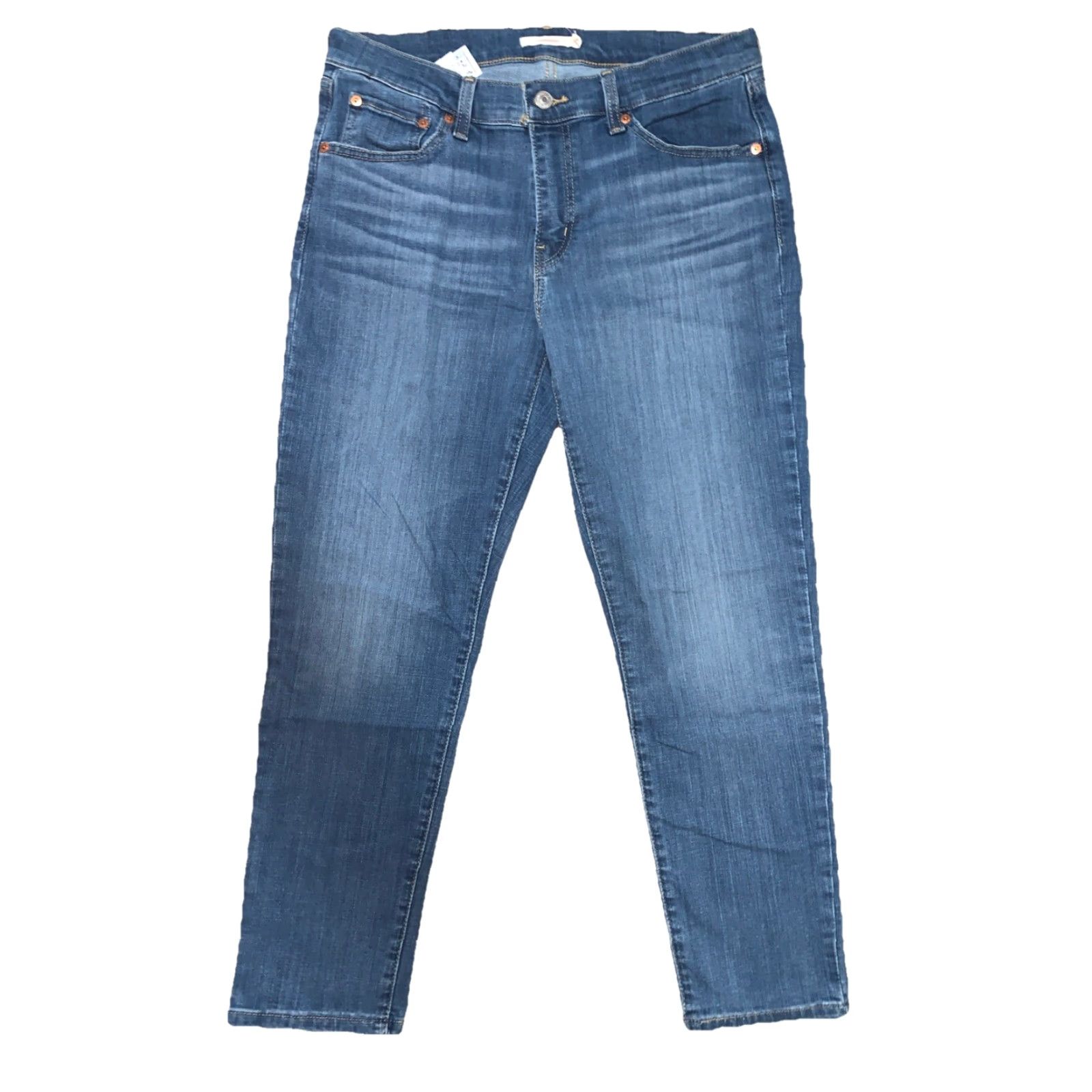 Levi's Levi’s Boyfriend Slim Fit Womens Jeans Size 29 Blue 27in Inseam Mid Rise Cotton Denim Zip Size 30" / US 8 / IT 44 - 3 Thumbnail