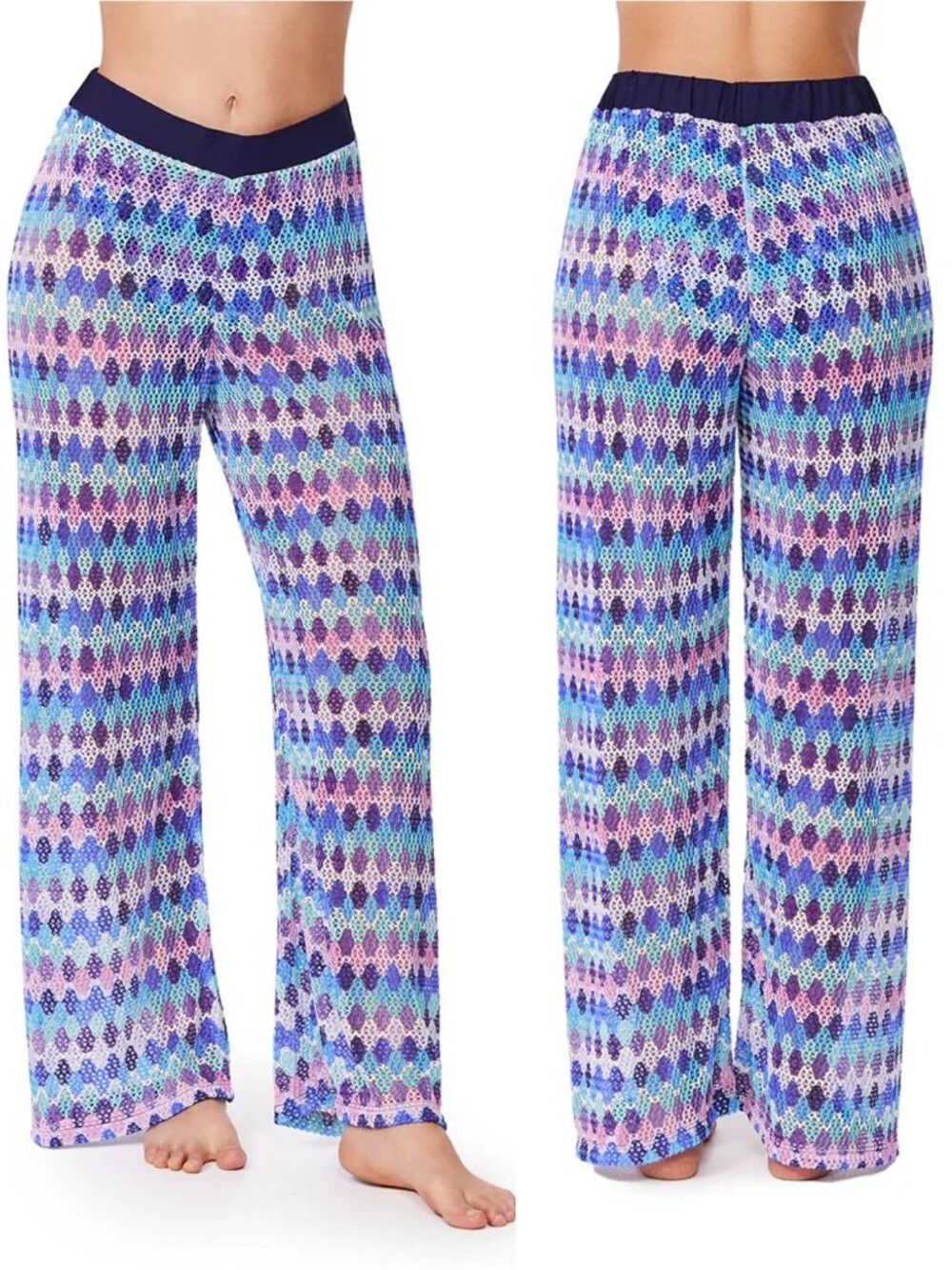 Other NWT New $138 Gottex Retro Riviera Netted Crochet Beach Pant Size 38" / US 16 / IT 52 - 1 Thumbnail