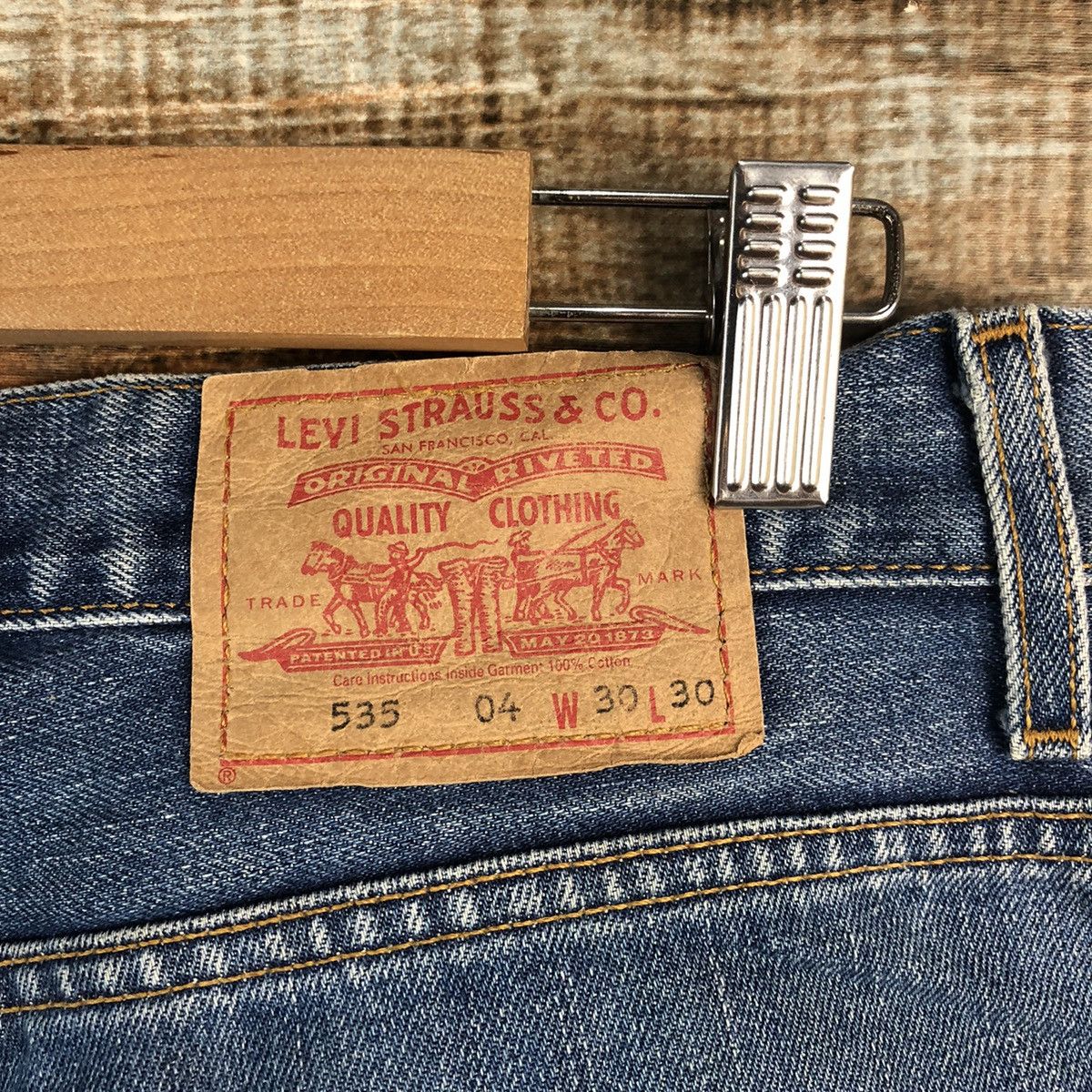 Levi's Levis 535 Blue Denim jeans Pants #A2600 Size US 30 / EU 46 - 17 Thumbnail