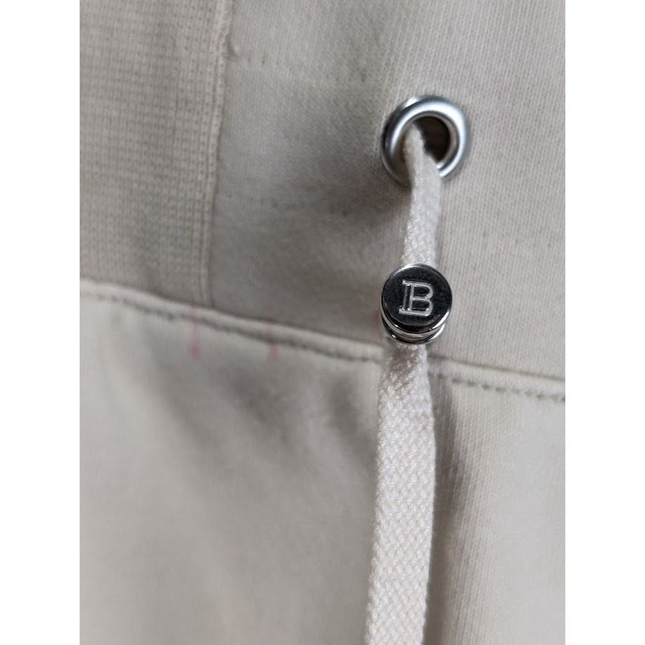 Balmain o1rshd1 B Logo Jogger Short in Beige Size US 32 / EU 48 - 9 Thumbnail