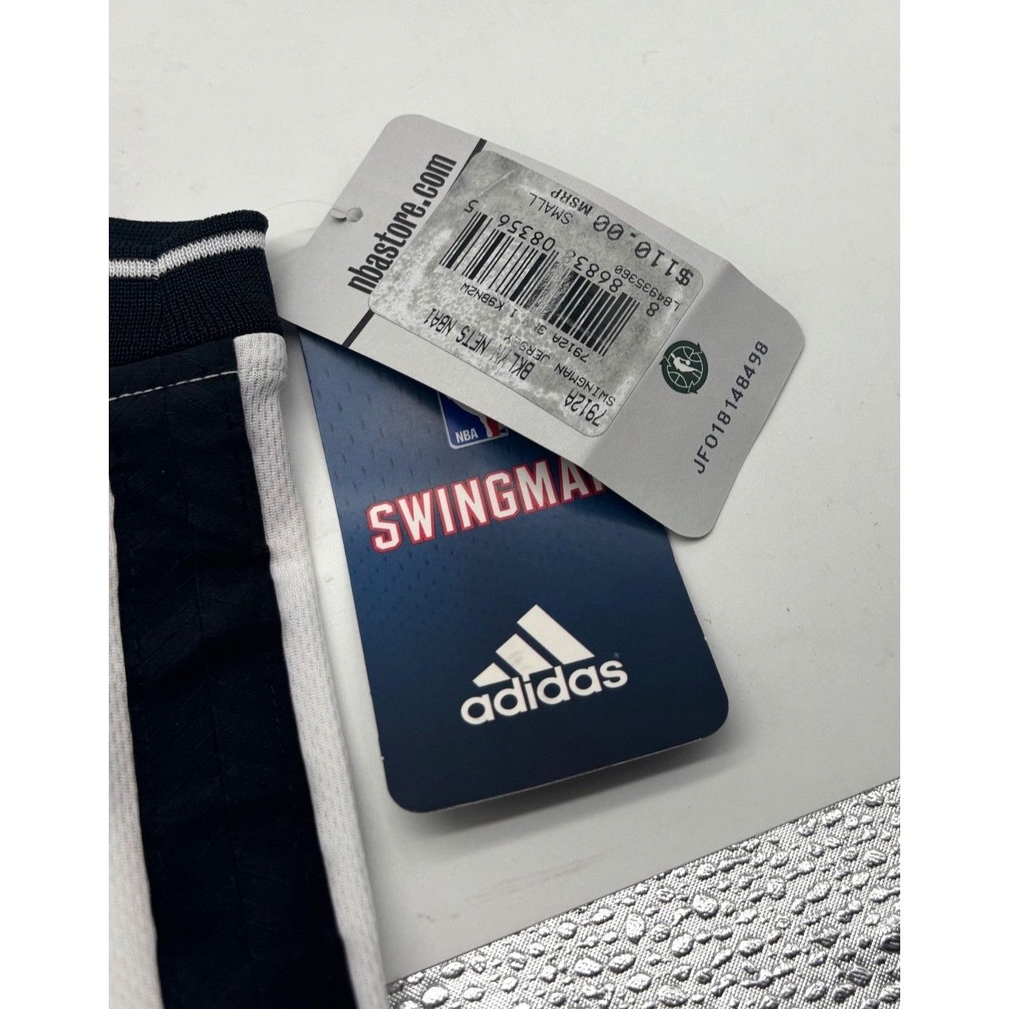 Adidas Adidas Brooklyn Nets White Swingman Basketball Jersey Authen Size US S / EU 44-46 / 1 - 9 Thumbnail