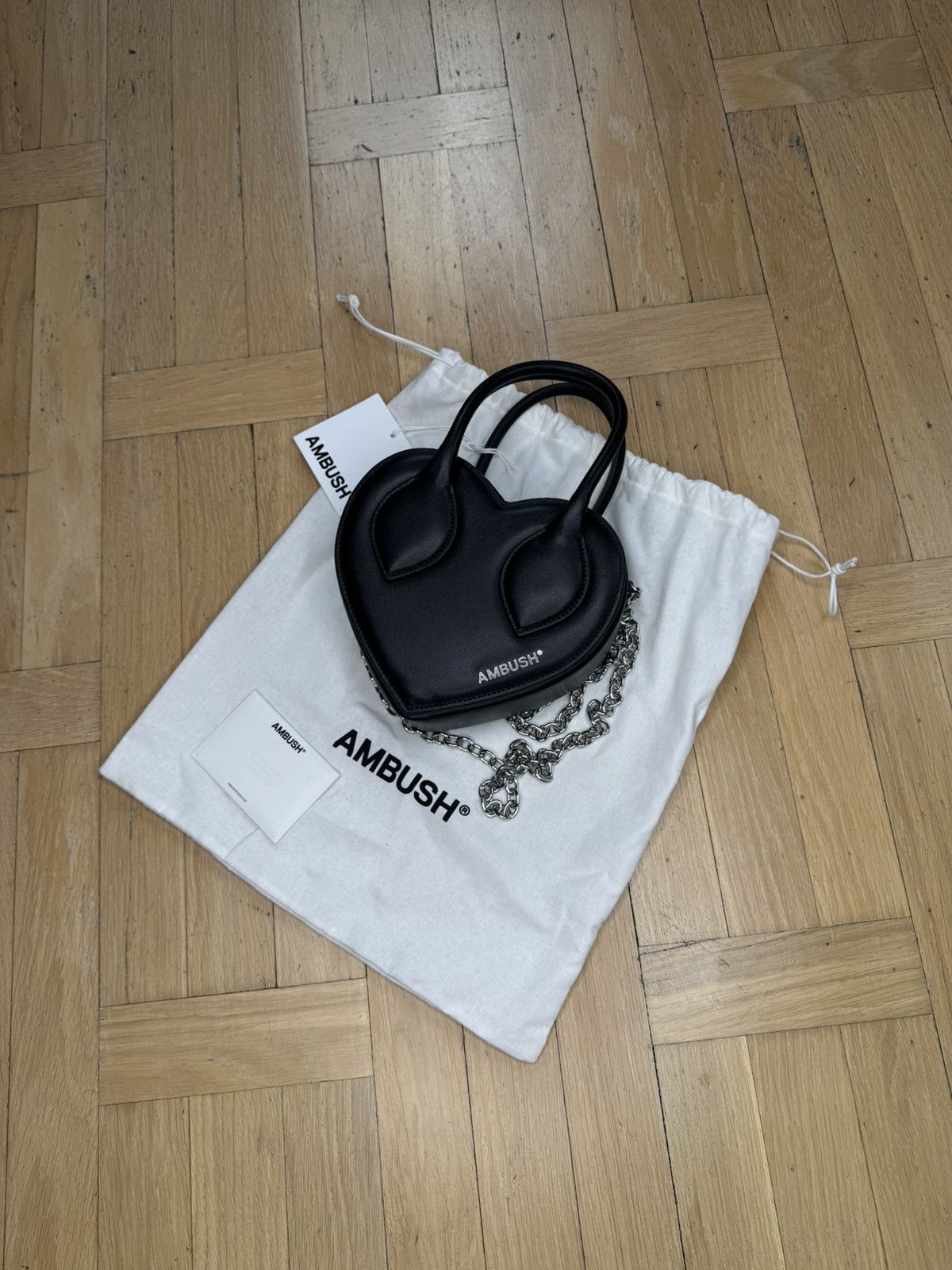Ambush Design AMBUSH HEART BAG BLACK Size ONE SIZE - 3 Thumbnail