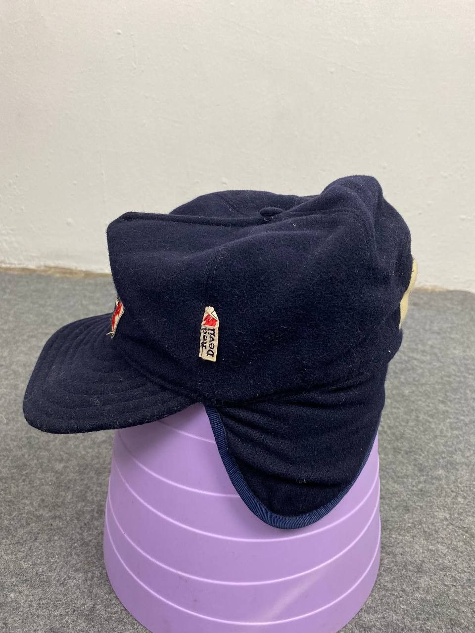 Italic vintage red devil wool ski cap made in italy Size ONE SIZE - 3 Thumbnail