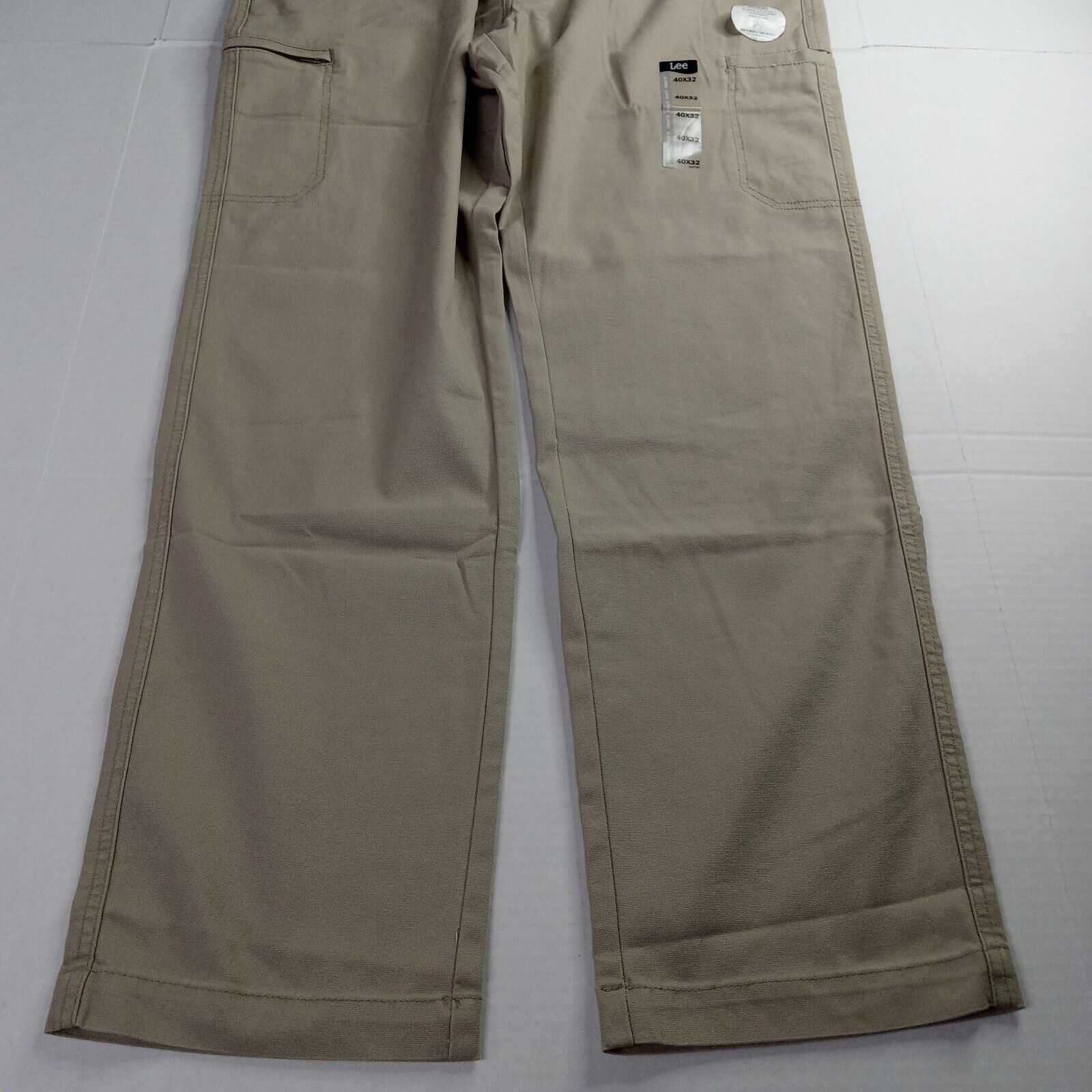 Lee Lee Extreme Comfort Cargo Pants Men 40x32 Beige Straight Fit Size US 40 / EU 56 - 3 Thumbnail