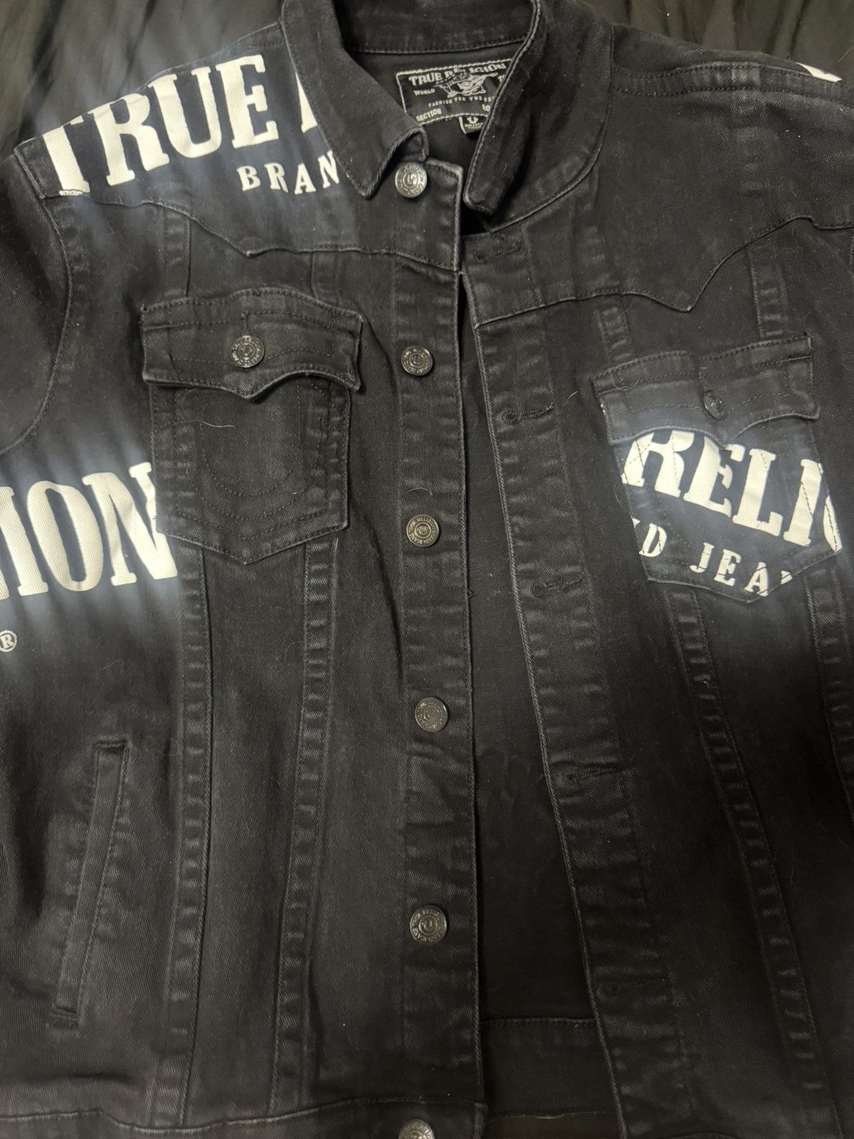 True Religion True religion black/white jean jacket Size US XXL / EU 58 / 5 - 1 Thumbnail
