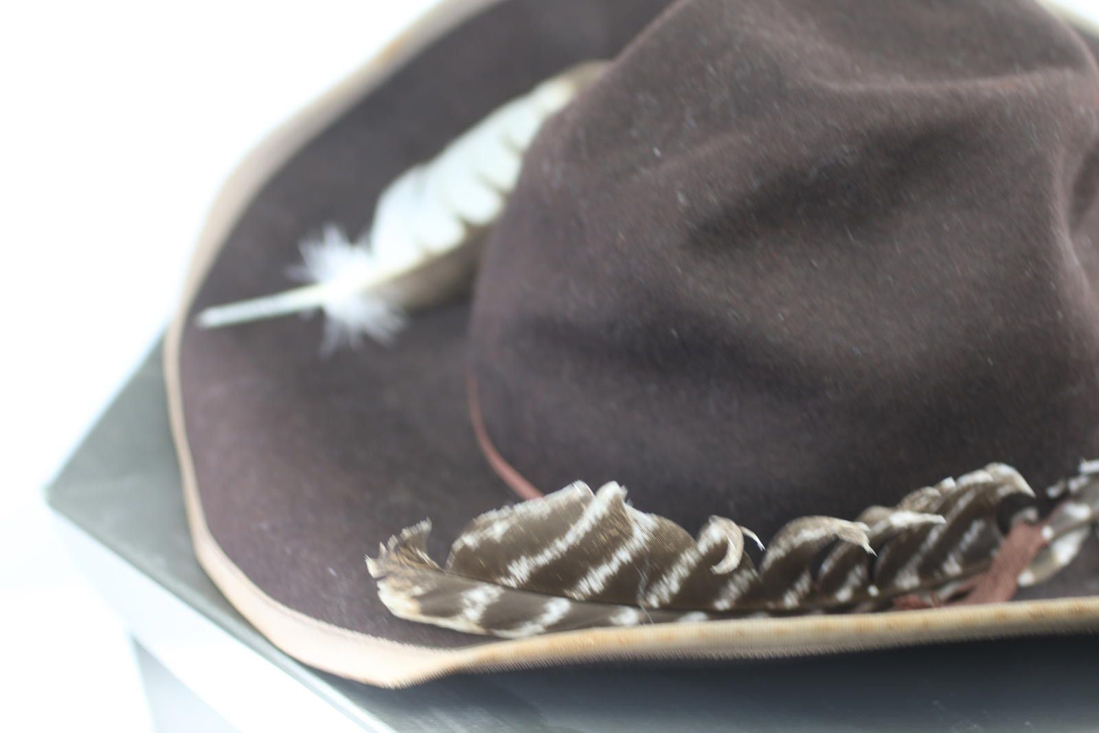 Other Vintage Smithbilt Brown Felt Cowboy Size6 3/4w/Sears Hat Box Size ONE SIZE - 3 Thumbnail