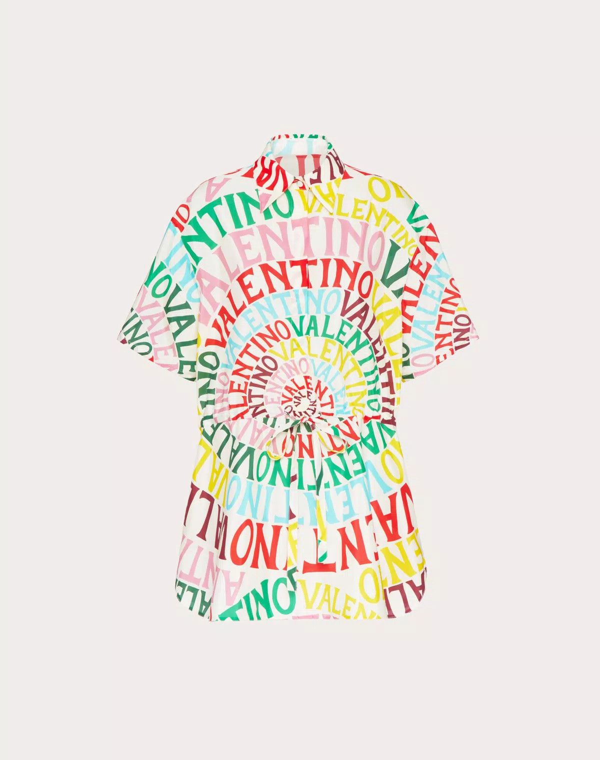 Valentino o1s1wg110625 Loop Poplin Dress in Multicolor Size M / US 6-8 / IT 42-44 - 1 Thumbnail