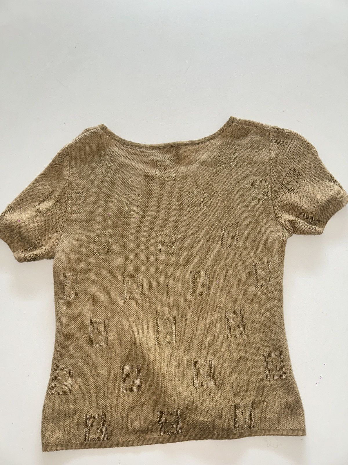 Fendi Fendi Vintage Tan Top Size S / US 4 / IT 40 - 7 Thumbnail