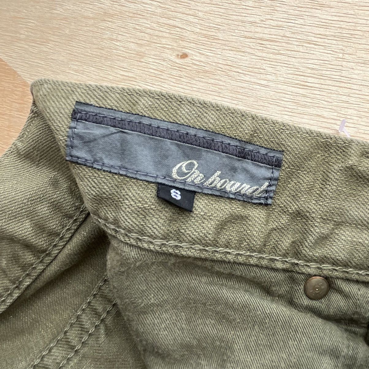 If Six Was Nine × Japanese Brand × Tornado Mart JAPANESE BRAND ON BOARD OLIVE GREEN FLARE DENIM Size US 31 - 4 Thumbnail