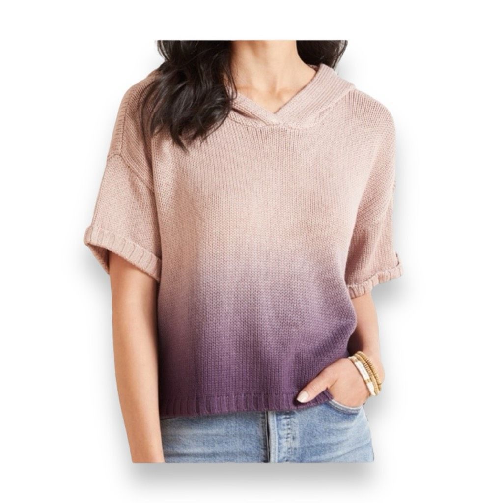 Other 525 America Hooded Oversized Short Sleeved Ombre Sweater Size Small Size S / US 4 / IT 40 - 1 Thumbnail