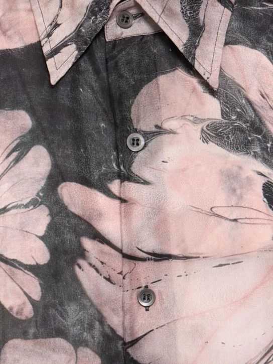 Dries Van Noten o1lsvrm0425 Silk Shirt in Pink Size US L / EU 52-54 / 3 - 5 Thumbnail