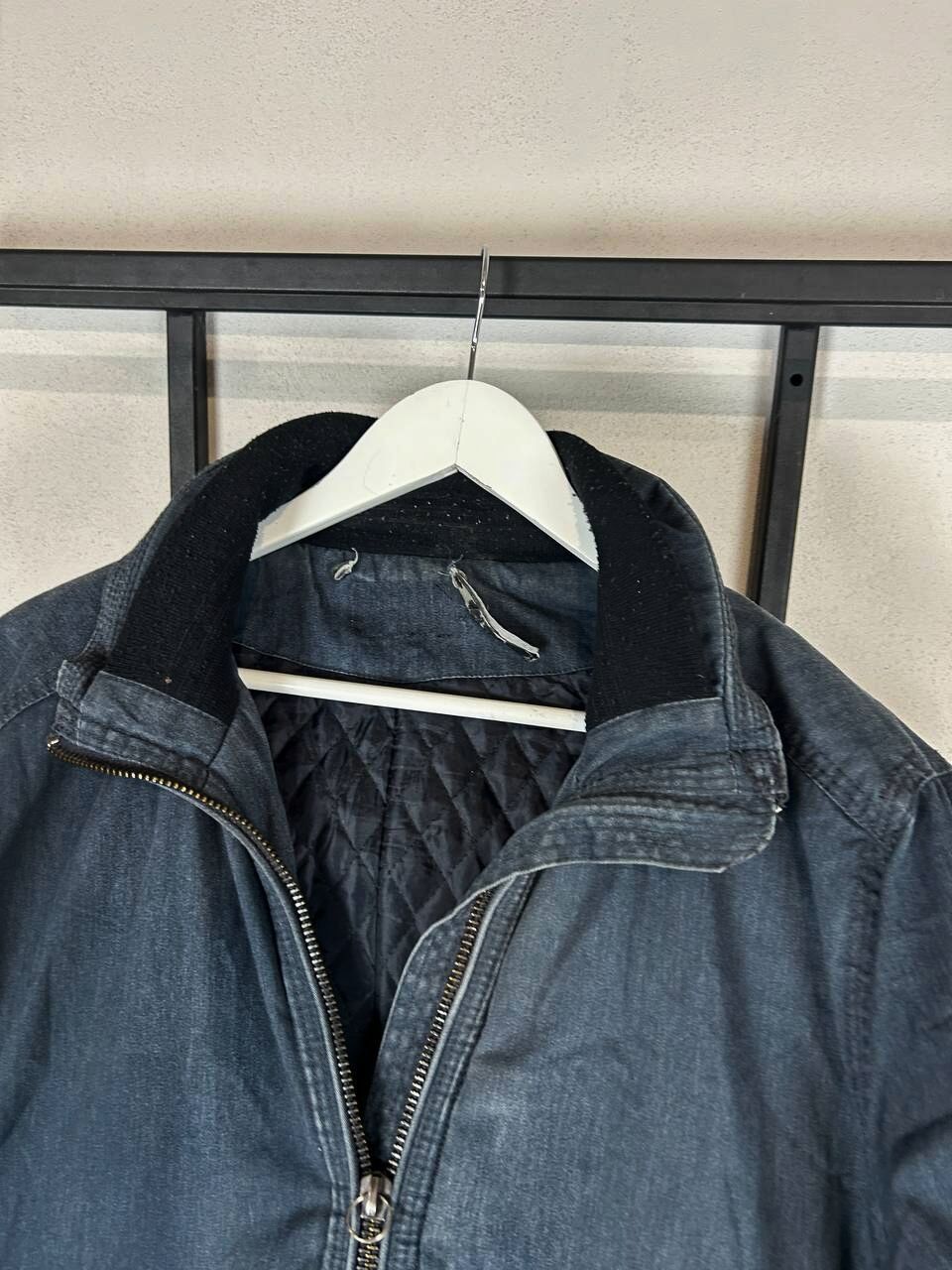 Japanese Brand Denim Bomber Jacket Vintage Workwear Minimalist Blue Size US M / EU 48-50 / 2 - 7 Thumbnail