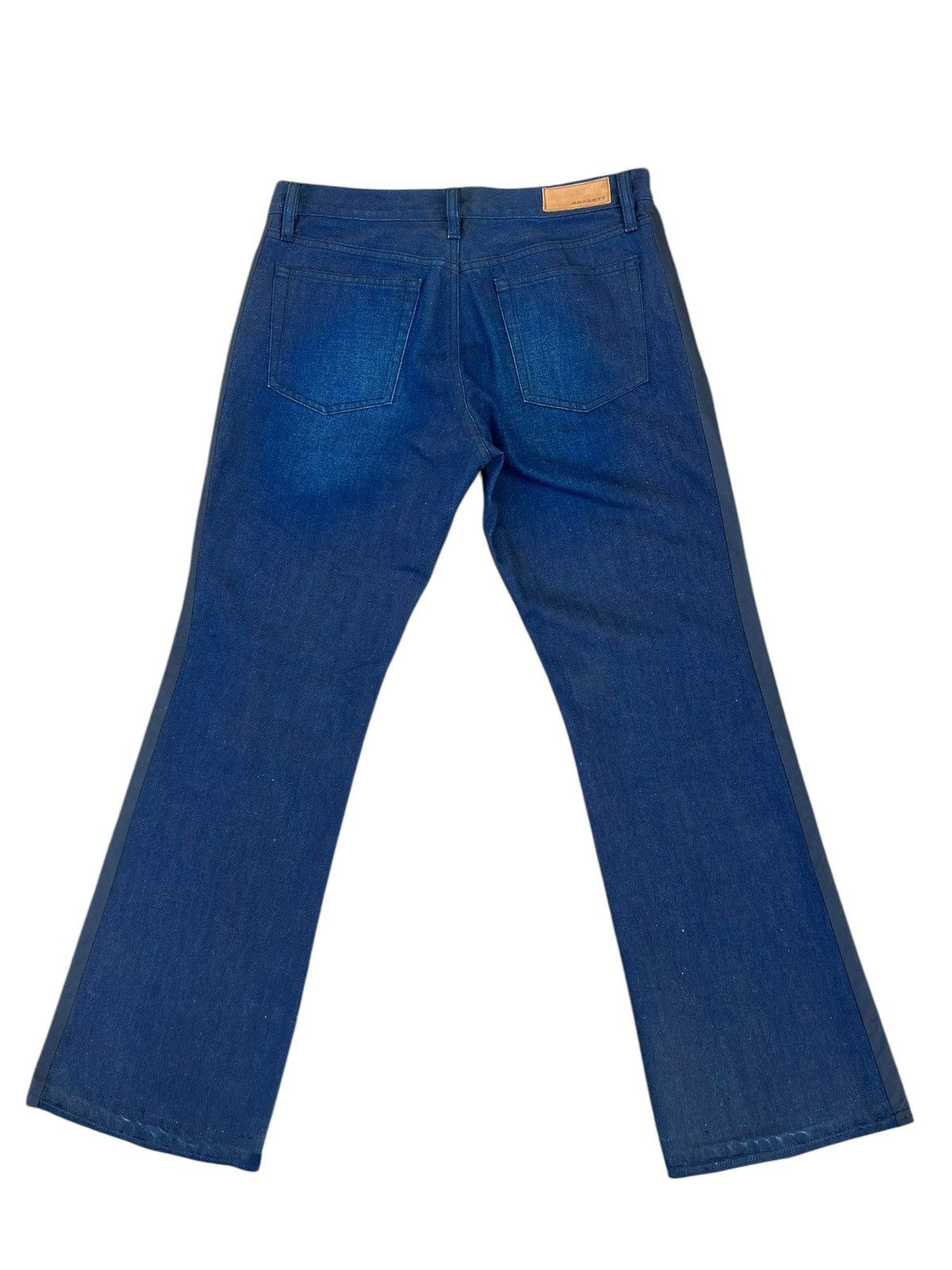 Boycott × Japanese Brand Vintage Boycott Japan Side Strap Waxed Denim Bootcut Jeans Size US 30 / EU 46 - 12 Thumbnail