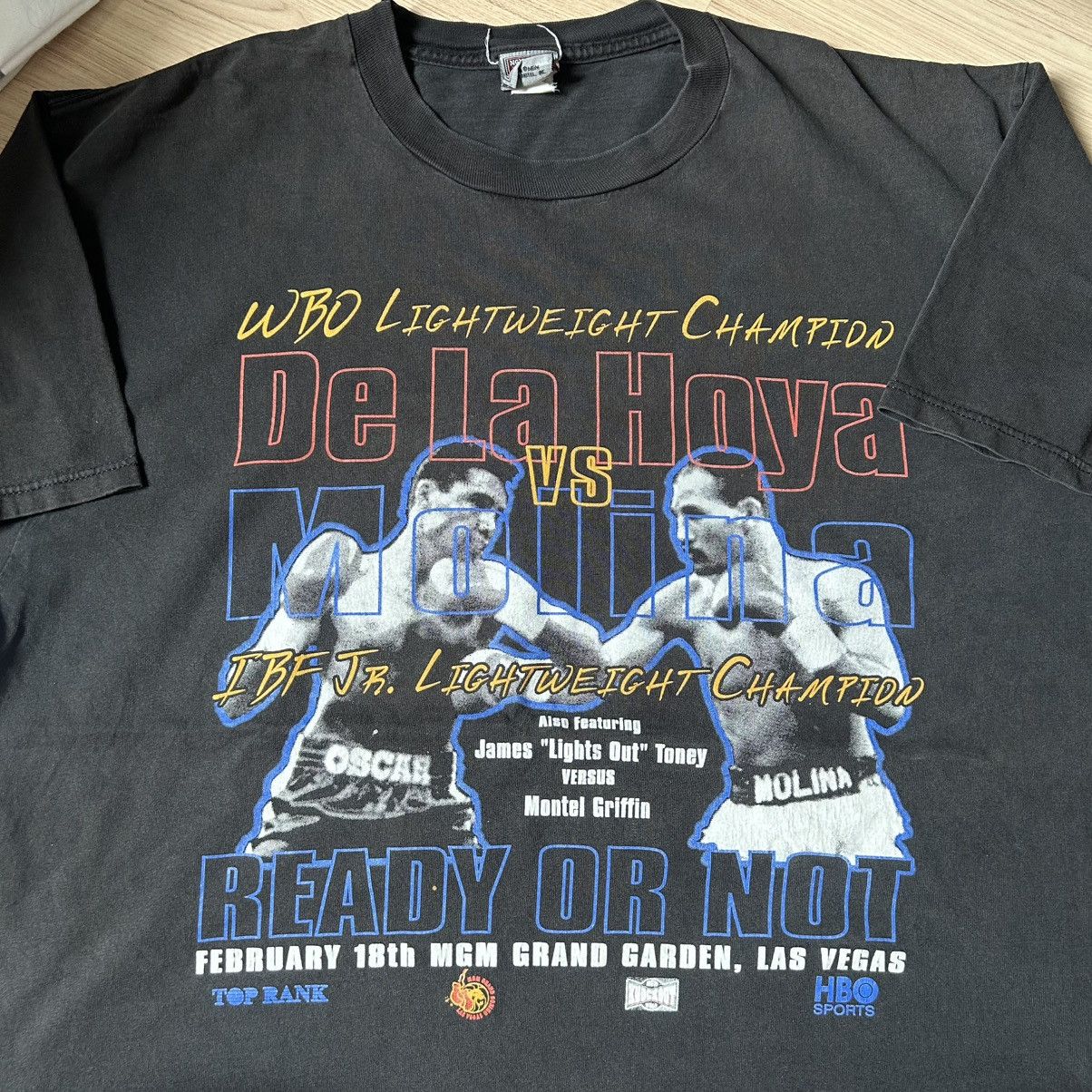 Other Vintage Boxing Tee De La Hoya vs Molina Size US XXL / EU 58 / 5 - 1 Thumbnail