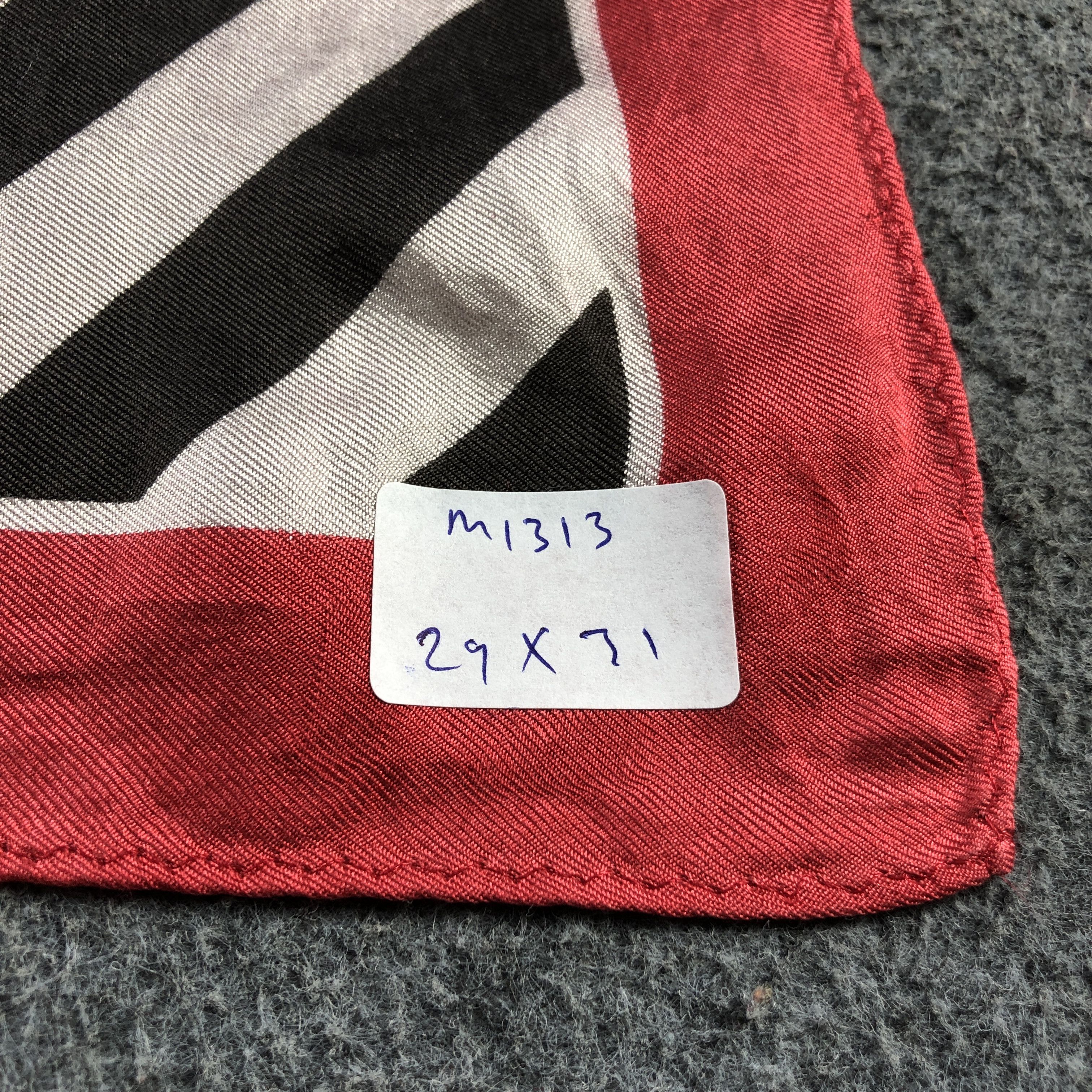 Vintage Vintage Luxury Abstract Silk Scarf M1313 Size ONE SIZE - 9 Thumbnail
