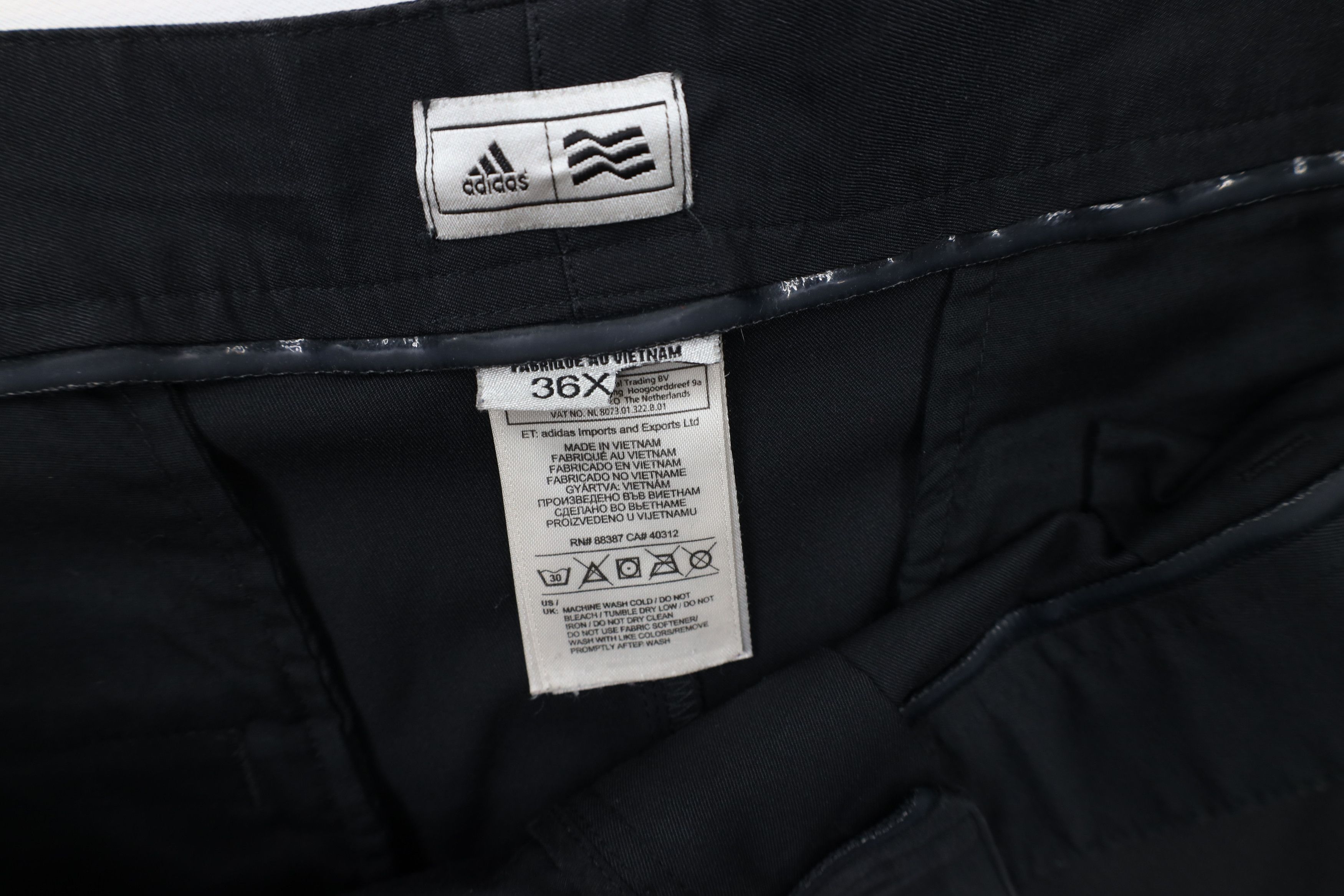 Adidas × Vintage Adidas Golf Spell Sun Faded Tech Golfing Chino Pants Black Size US 36 / EU 52 - 8 Thumbnail