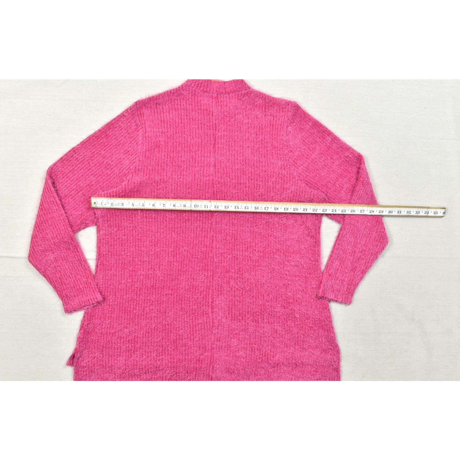 Vintage Lane Bryant Sweater Women 18/20 Pink Long Sleeve Mock Neck Ribbed Eyelash Knit Pullover Women Size 18 Plus Knits Winter Fall Spring Casual Refined Size XXL / US 16-18 / IT 52-54 - 7 Thumbnail