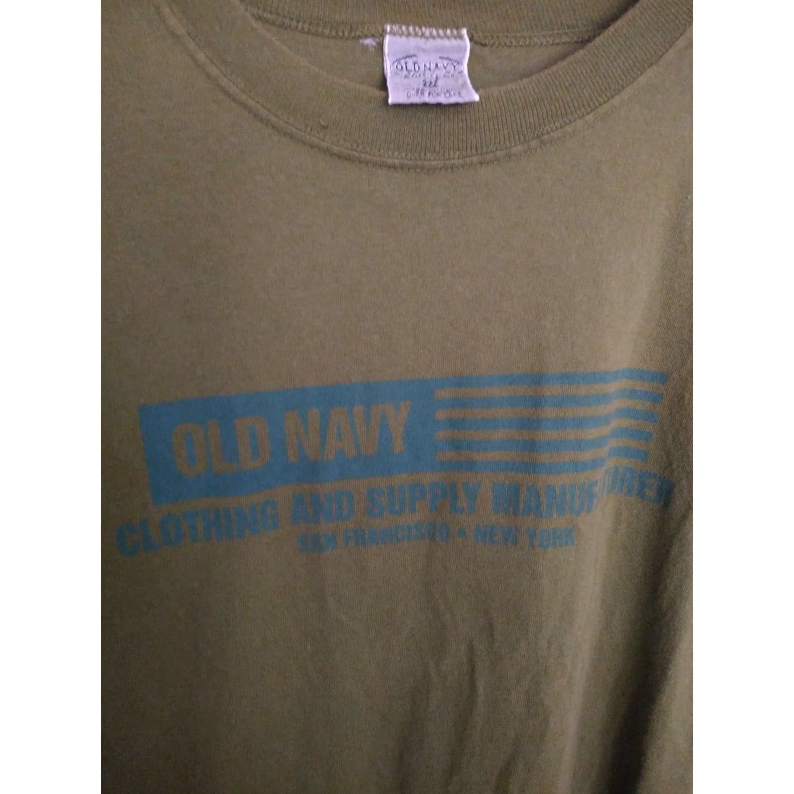 Old Navy VINTAGE Old Navy T-shirt USA Made In USA Size M Short Sleeve Men's Green Y2K Size US M / EU 48-50 / 2 - 3 Thumbnail