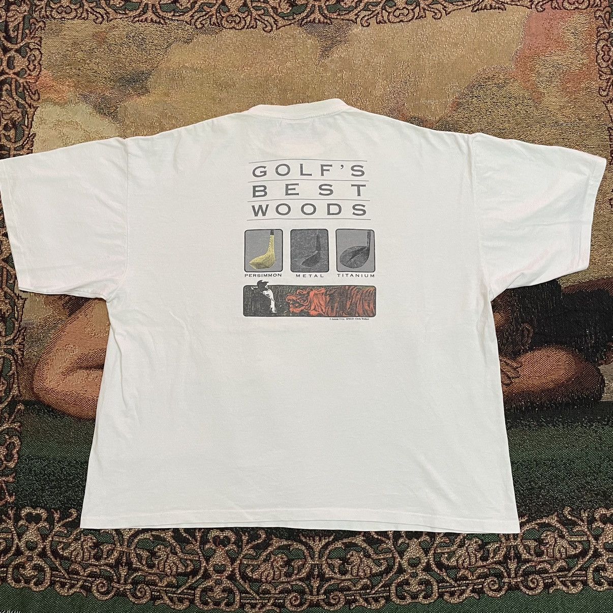 Vintage Tiger wood golf vintage shirt Size US XL / EU 56 / 4 - 2 Thumbnail