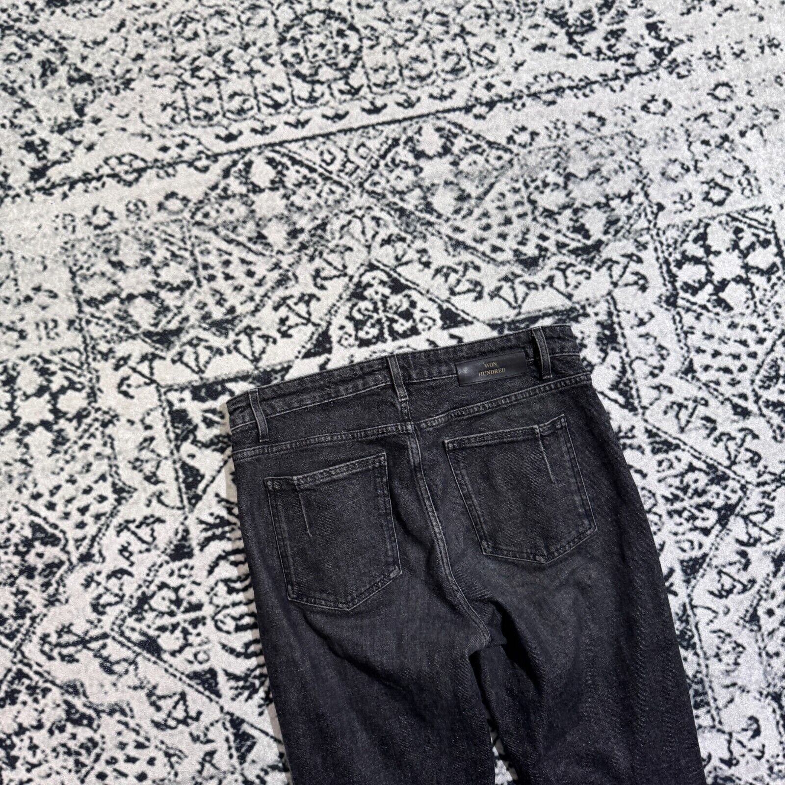 Vintage × Won Hundred Vintage Won Hundred Unisex Black Cotton Denim Pants Size W30 Size US 30 / EU 46 - 13 Thumbnail