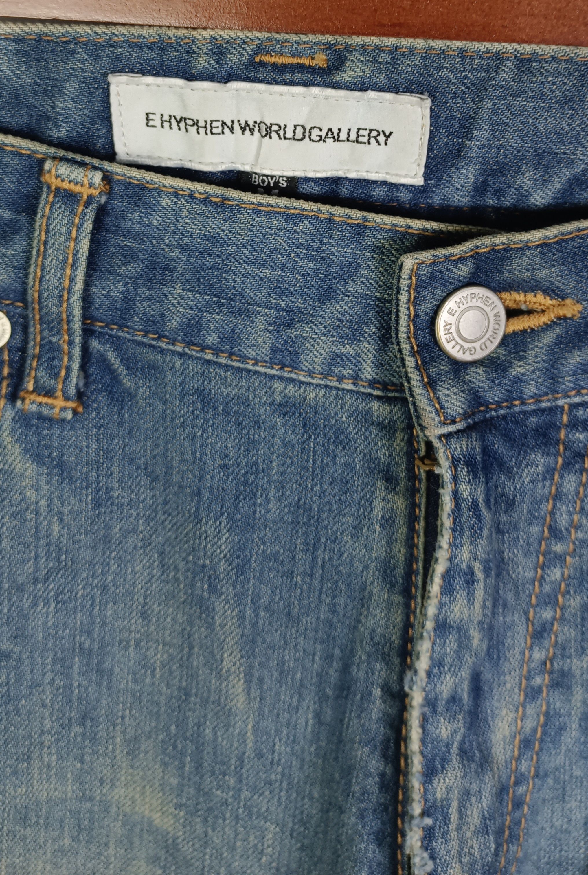 Japanese Brand × Jean × Vintage Vintage💥 Ehyphen World Gallery Mens Distressed Jeans Size US 30 / EU 46 - 9 Thumbnail