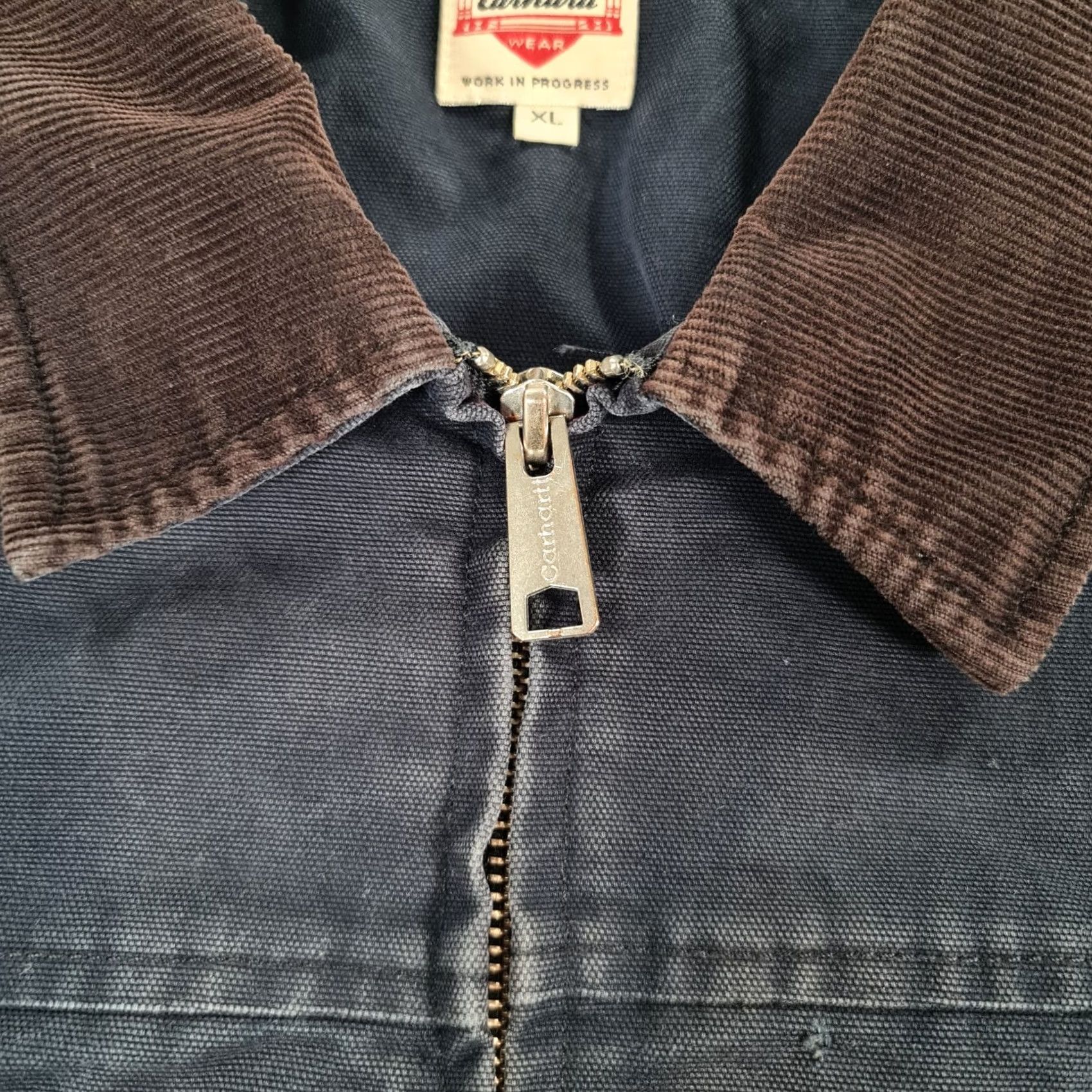 Carhartt Carhartt Mens Jacket Bomber Blue XL Aztek Dozier Heritage Heart Logo Duck Canvas 80s 90s Size US XL / EU 56 / 4 - 4 Thumbnail