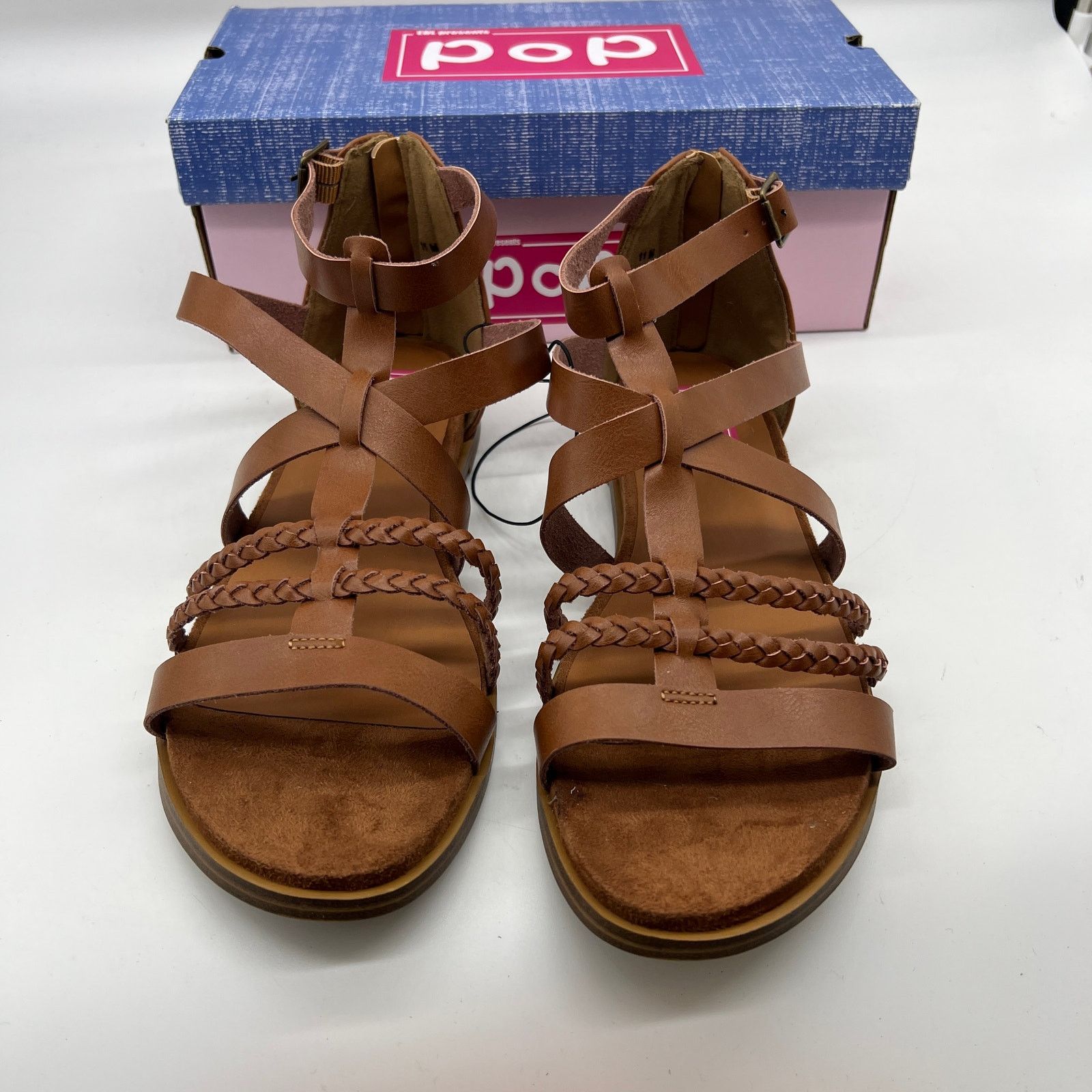 Other Pop Womens Traffic Ankle Strap Flat Sandals Cogna Size US 11 / IT 41 - 3 Thumbnail