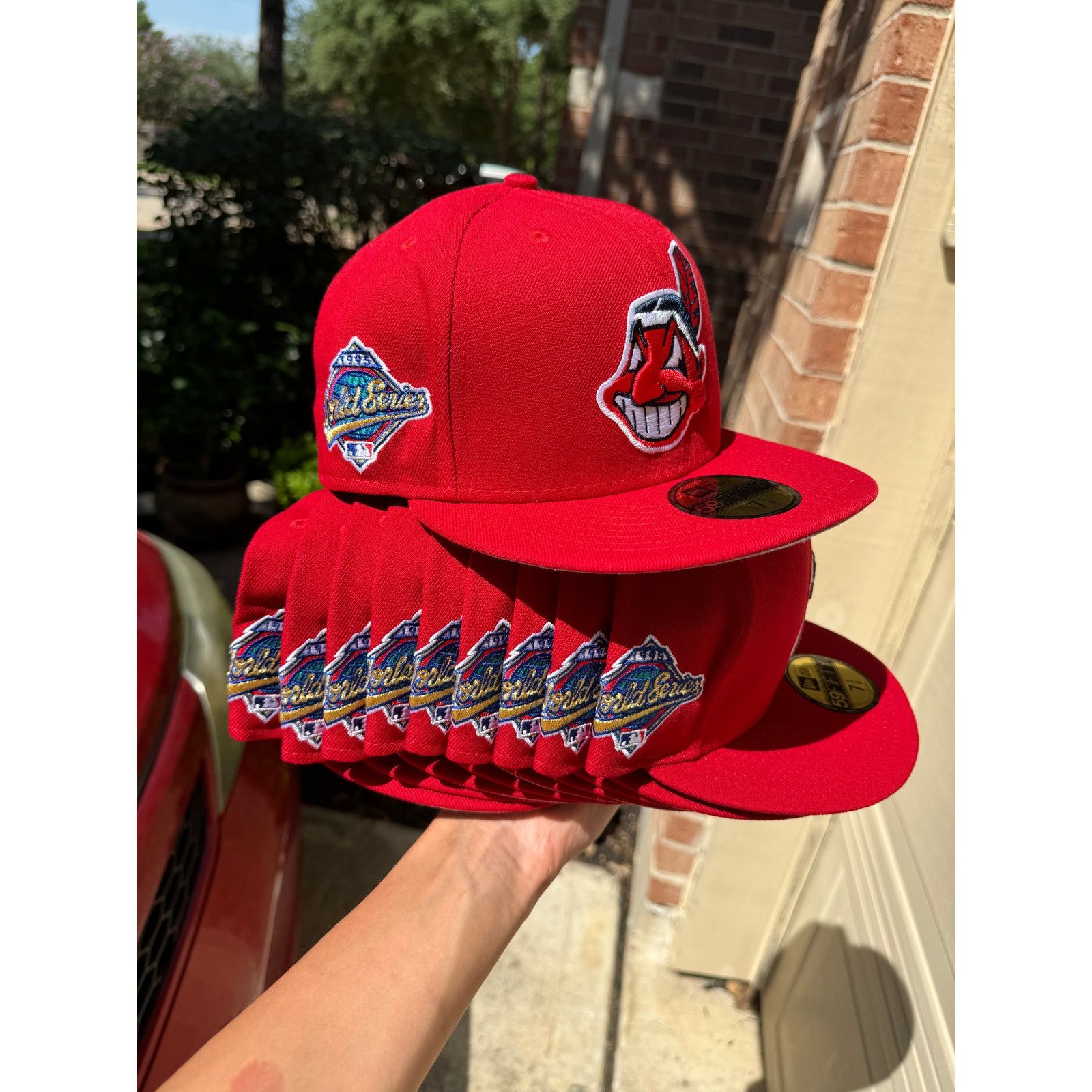 Cleveland Indians Chief Wahoo Fitted outlets Hat ‘97 World Series Patch