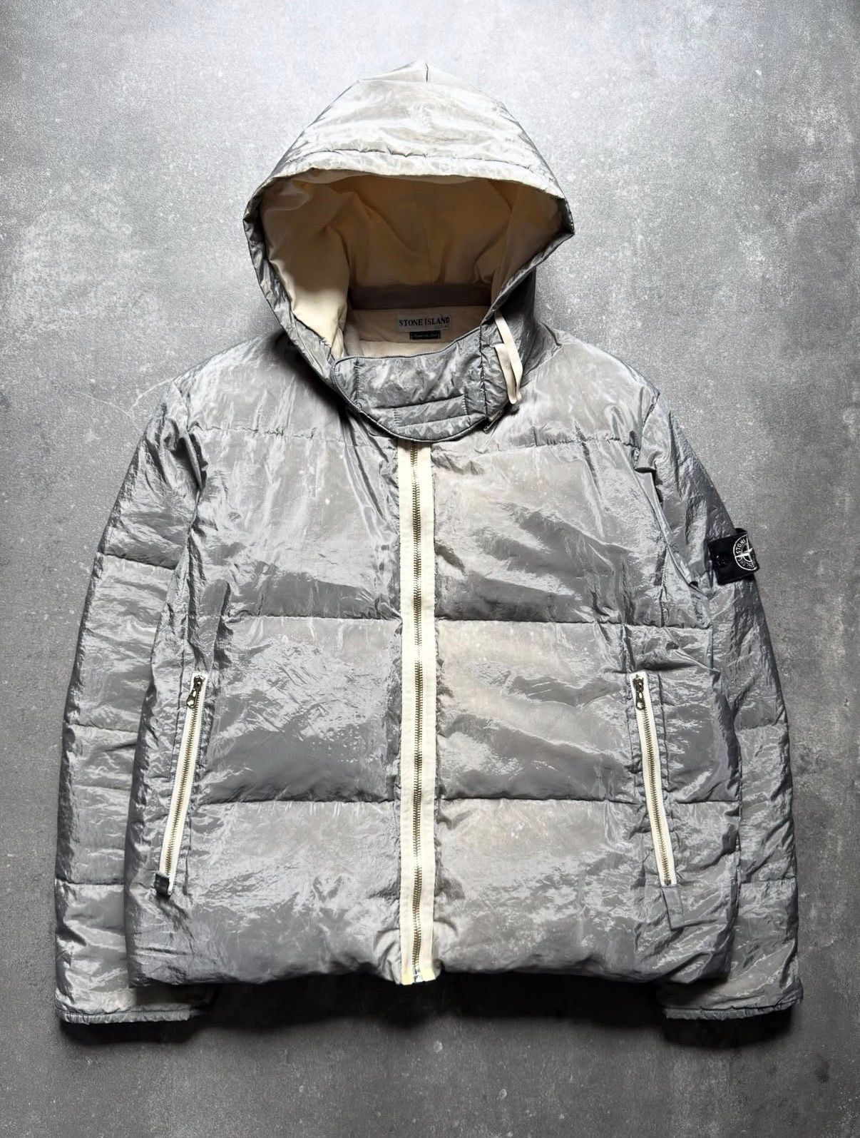 Stone Island Stone Island AW00 Raso Pure Metal Shell Jacket Size US XL / EU 56 / 4 - 1 Thumbnail