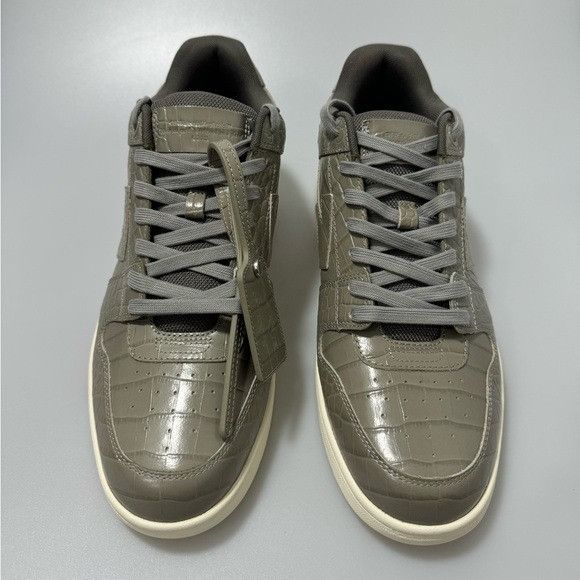Off-White Off-White Out of Office Specials Sneakers Grey Croc Men’s Si Size US 12 / EU 45 - 2 Thumbnail