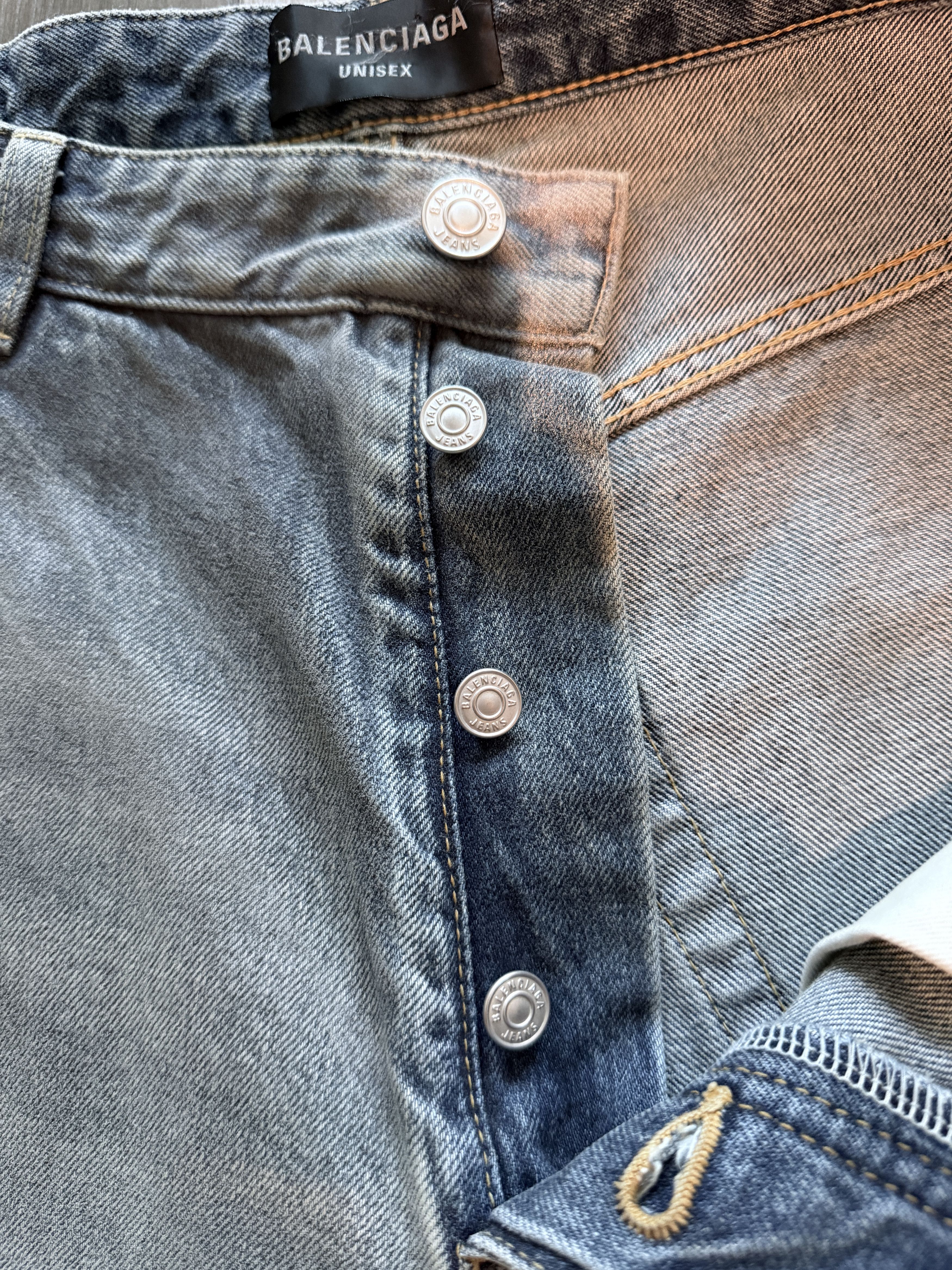 Balenciaga Reflective 3M Woven Made in Japan Baggy Denim Jeans Size US 34 / EU 50 - 8 Thumbnail