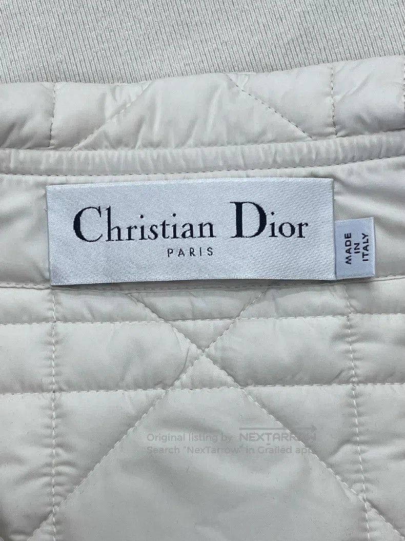 Dior Dior White diamond checkered navy collar down vest Size XS / US 0-2 / IT 36-38 - 4 Thumbnail