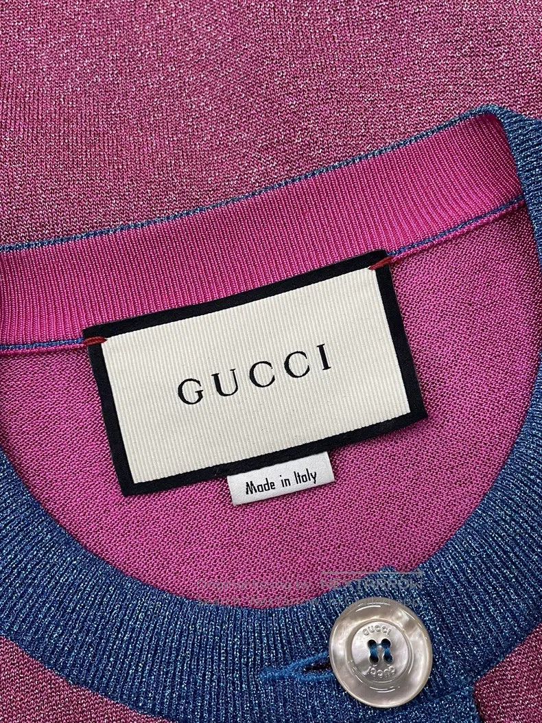 Gucci Gucci Pink and green cat cardigan coat Size M / US 6-8 / IT 42-44 - 4 Thumbnail