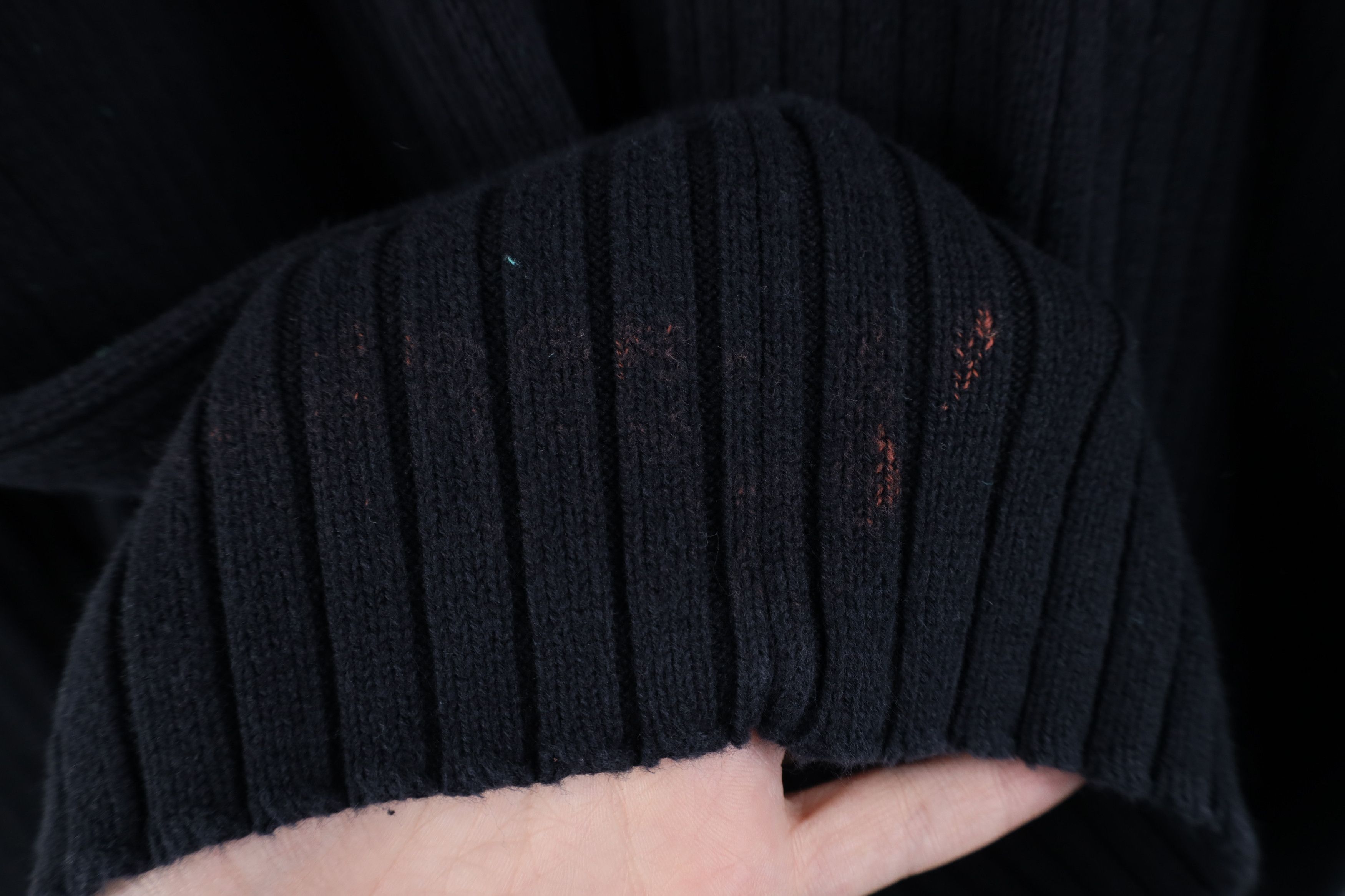 Vintage Vintage 90s Streetwear Chunky Ribbed Knit Turtleneck Sweater Size L / US 10 / IT 46 - 4 Thumbnail