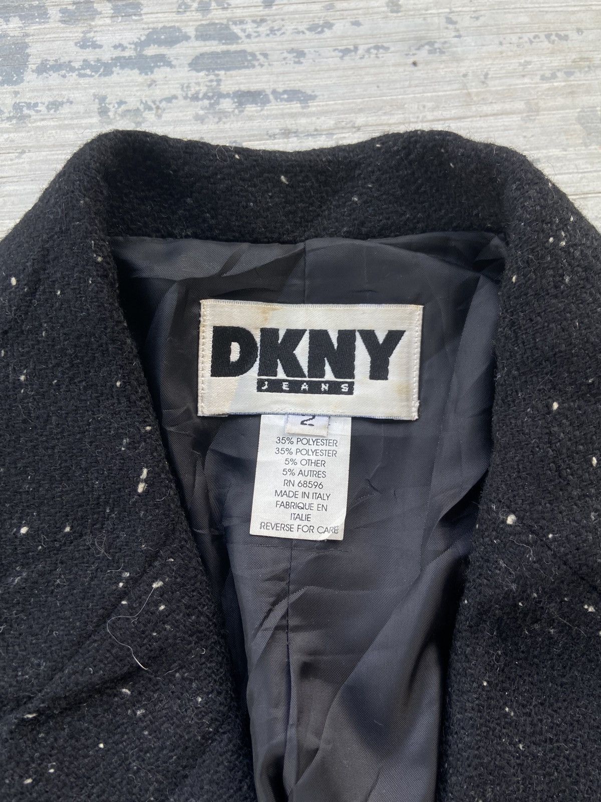 DKNY DKNY Gothic Blazer Punk designer Size 38S - 4 Thumbnail